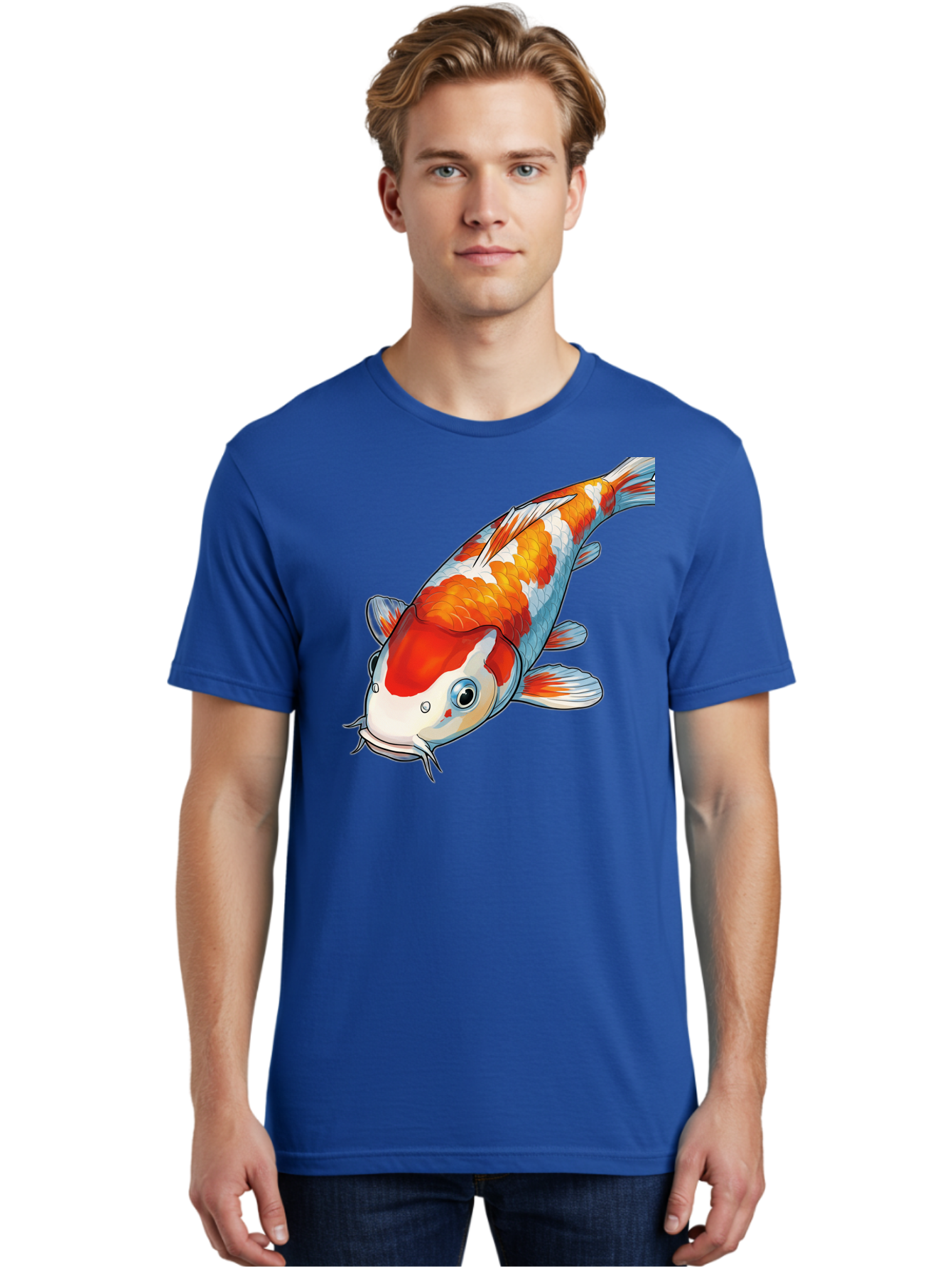 Koi-Fish-2 Men'S Graphic Tee, 100% Cotton, Comfortable Casual Summer Wear, Machine Washable, Vintage Camera, Old Camera, Antique Camera, Black Camera, Classic Photography, Photography Equipment, Nostalgic Device, Film Camera, Camera Art Bak782
