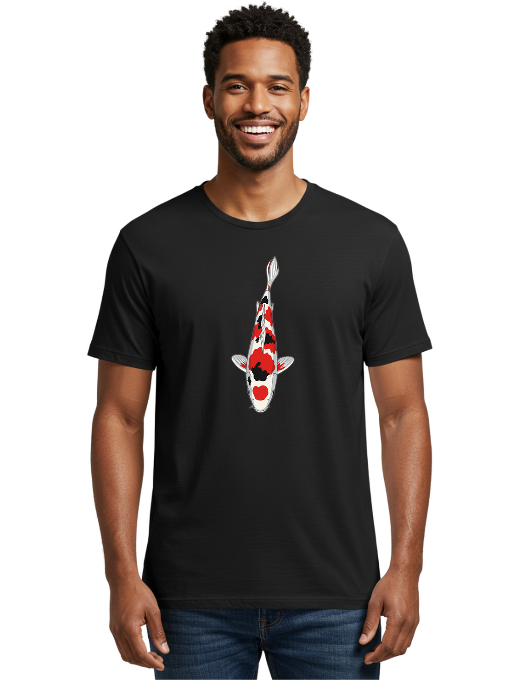 Koi-Fish-4 Men'S Graphic Tee, 100% Cotton, Comfortable Casual Summer Wear, Machine Washable, Vintage Camera, Old Camera, Antique Camera, Black Camera, Classic Photography, Photography Equipment, Nostalgic Device, Film Camera, Camera Art Bak784