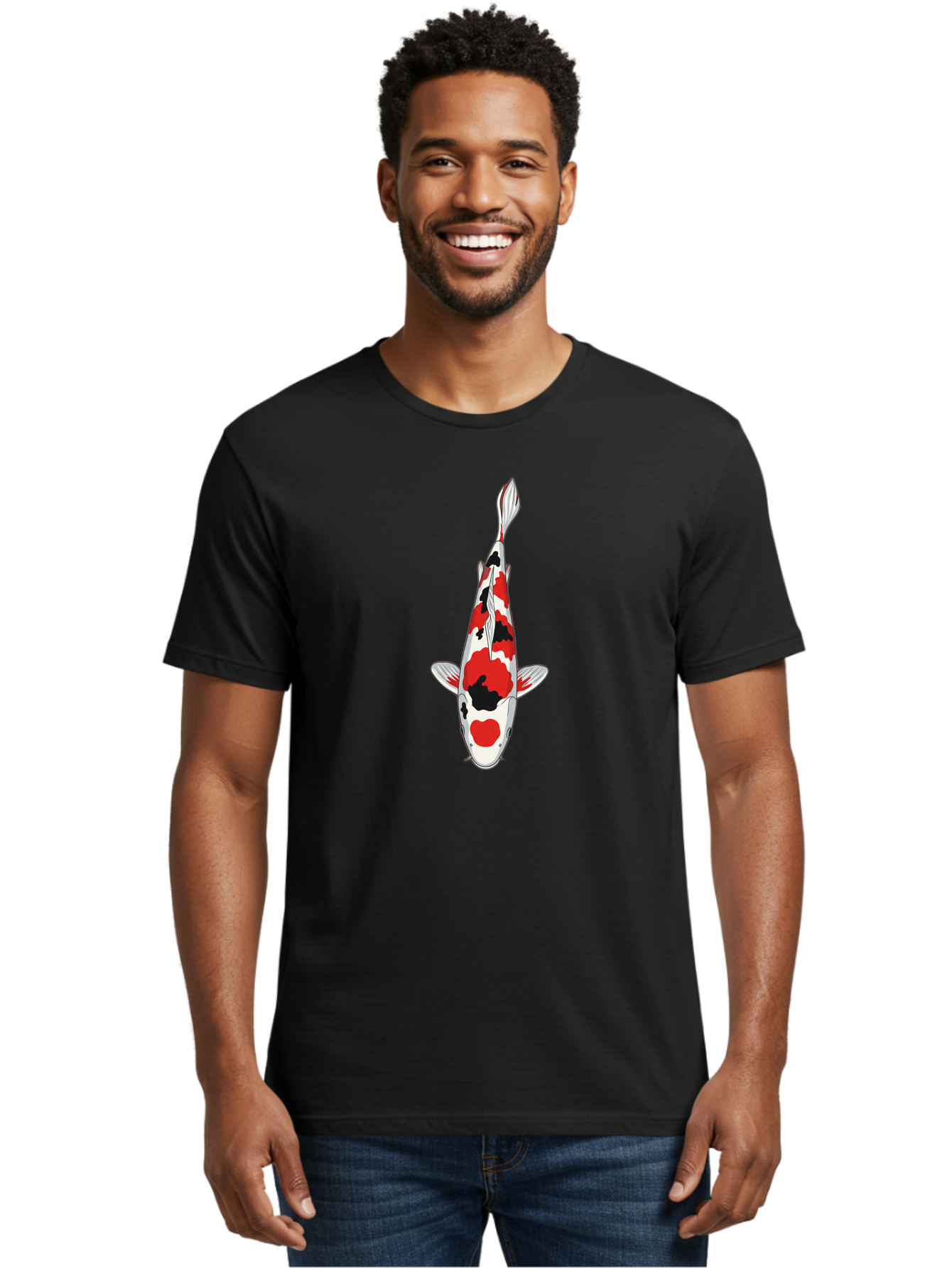 Koi-Fish-4 Men'S Graphic Tee, 100% Cotton, Comfortable Casual Summer Wear, Machine Washable, Vintage Camera, Old Camera, Antique Camera, Black Camera, Classic Photography, Photography Equipment, Nostalgic Device, Film Camera, Camera Art Bak784