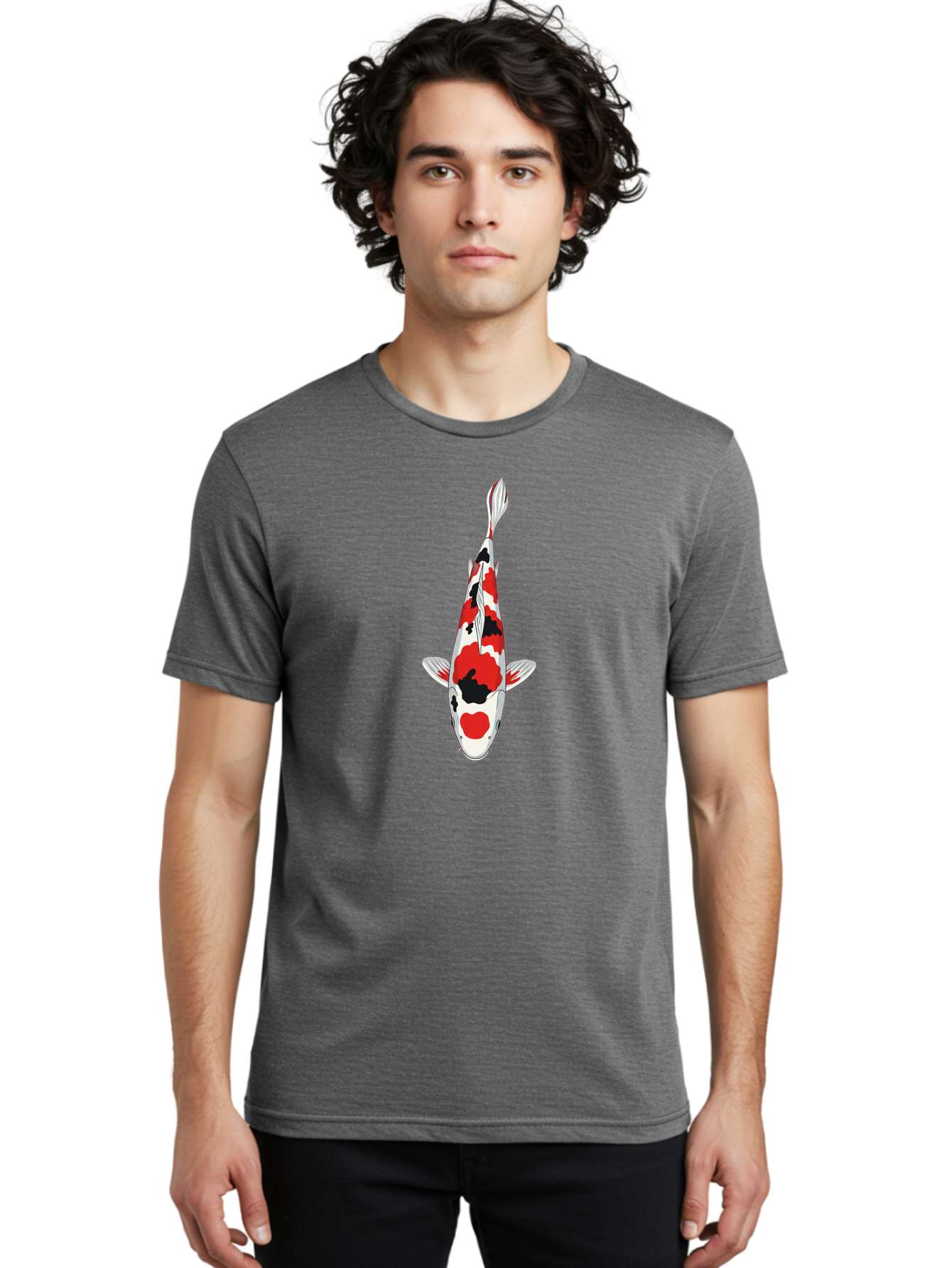 Koi-Fish-4 Men'S Graphic Tee, 100% Cotton, Comfortable Casual Summer Wear, Machine Washable, Vintage Camera, Old Camera, Antique Camera, Black Camera, Classic Photography, Photography Equipment, Nostalgic Device, Film Camera, Camera Art Bak784