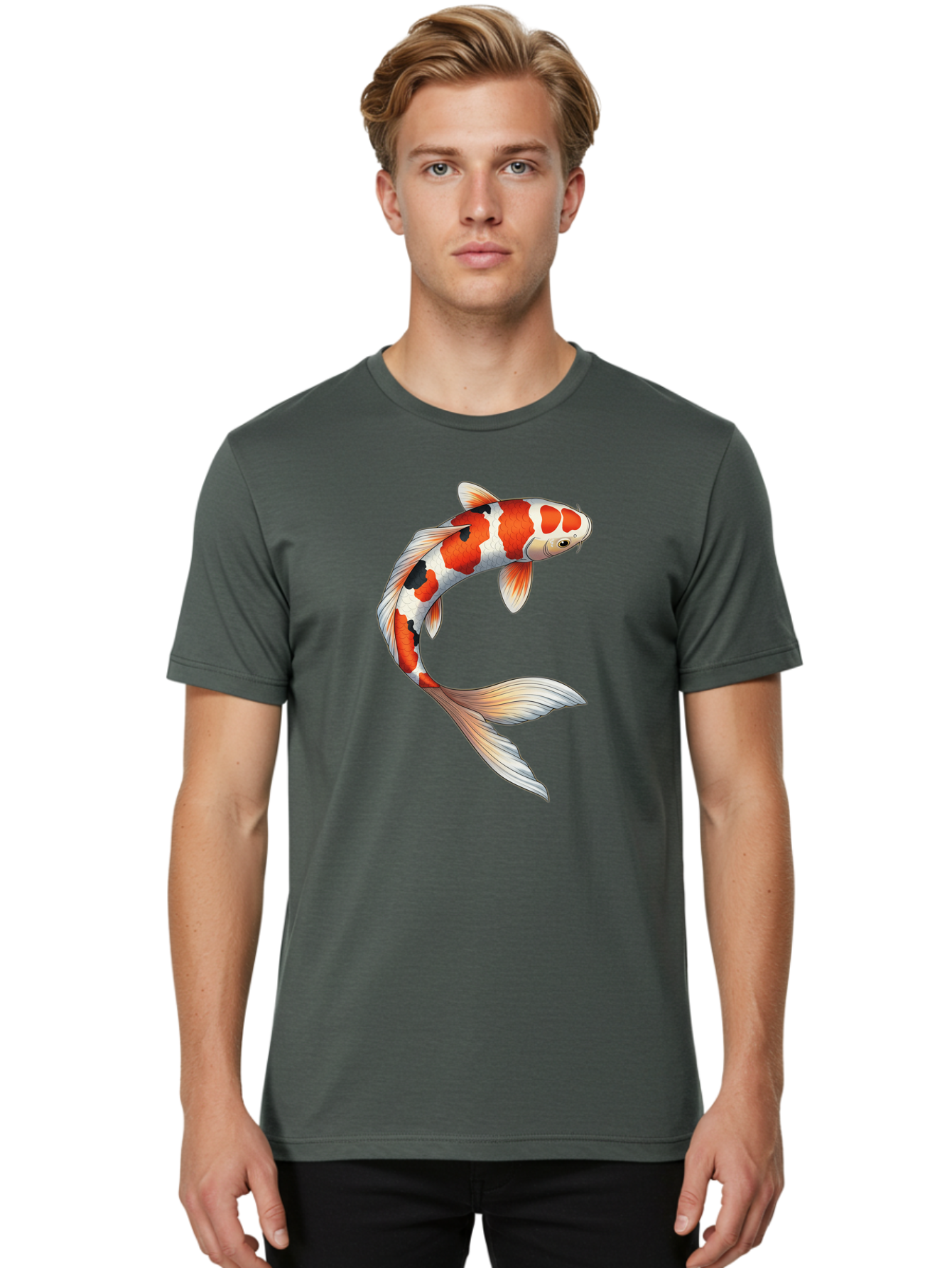 Koi-Fish-5 Men'S Graphic Tee, 100% Cotton, Comfortable Casual Summer Wear, Machine Washable, Vintage Camera, Old Camera, Antique Camera, Black Camera, Classic Photography, Photography Equipment, Nostalgic Device, Film Camera, Camera Art Bak785