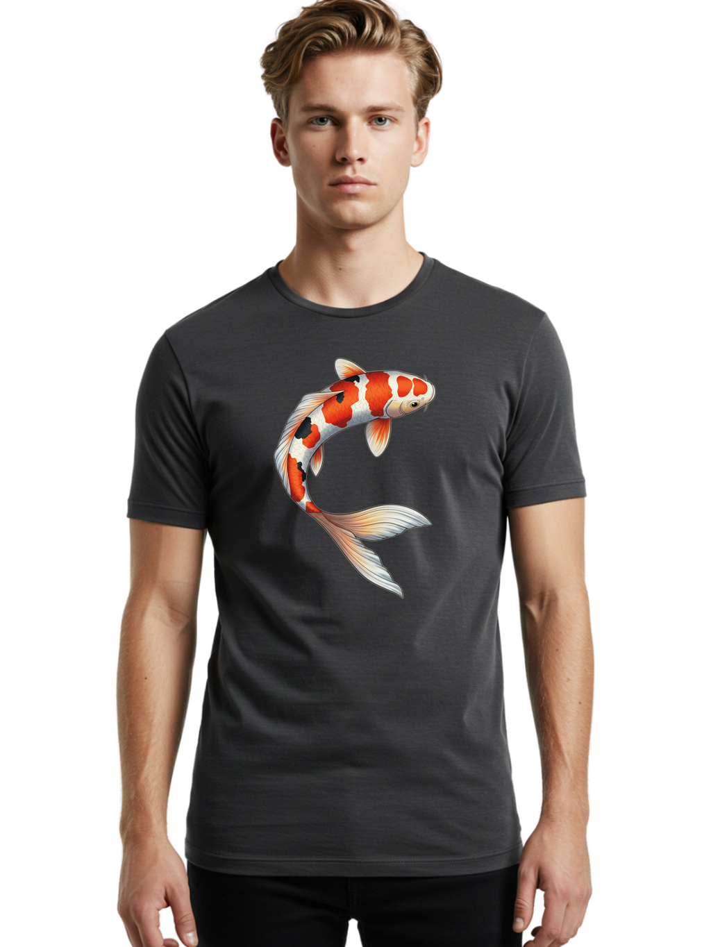 Koi-Fish-5 Men'S Graphic Tee, 100% Cotton, Comfortable Casual Summer Wear, Machine Washable, Vintage Camera, Old Camera, Antique Camera, Black Camera, Classic Photography, Photography Equipment, Nostalgic Device, Film Camera, Camera Art Bak785