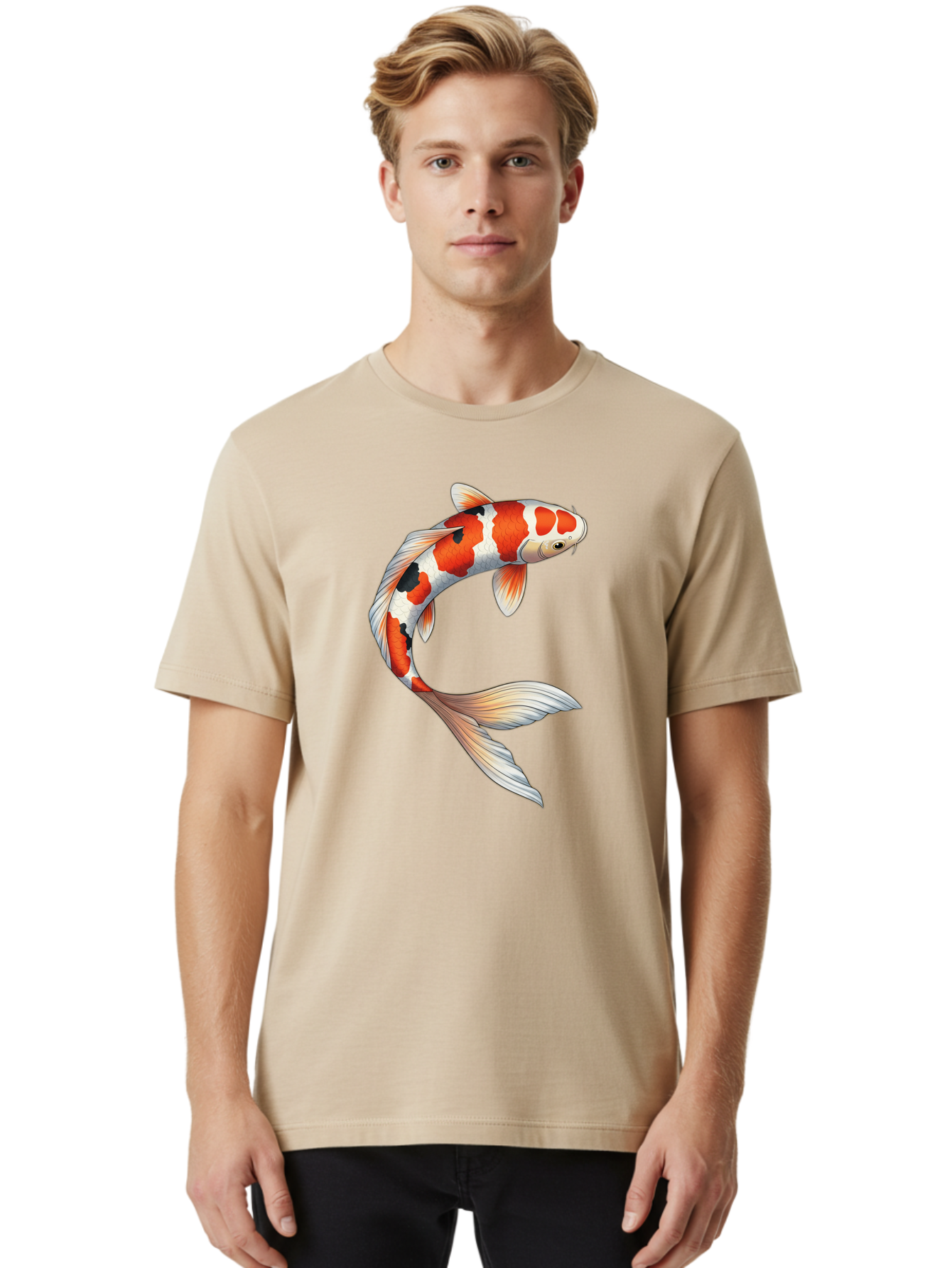 Koi-Fish-5 Men'S Graphic Tee, 100% Cotton, Comfortable Casual Summer Wear, Machine Washable, Vintage Camera, Old Camera, Antique Camera, Black Camera, Classic Photography, Photography Equipment, Nostalgic Device, Film Camera, Camera Art Bak785