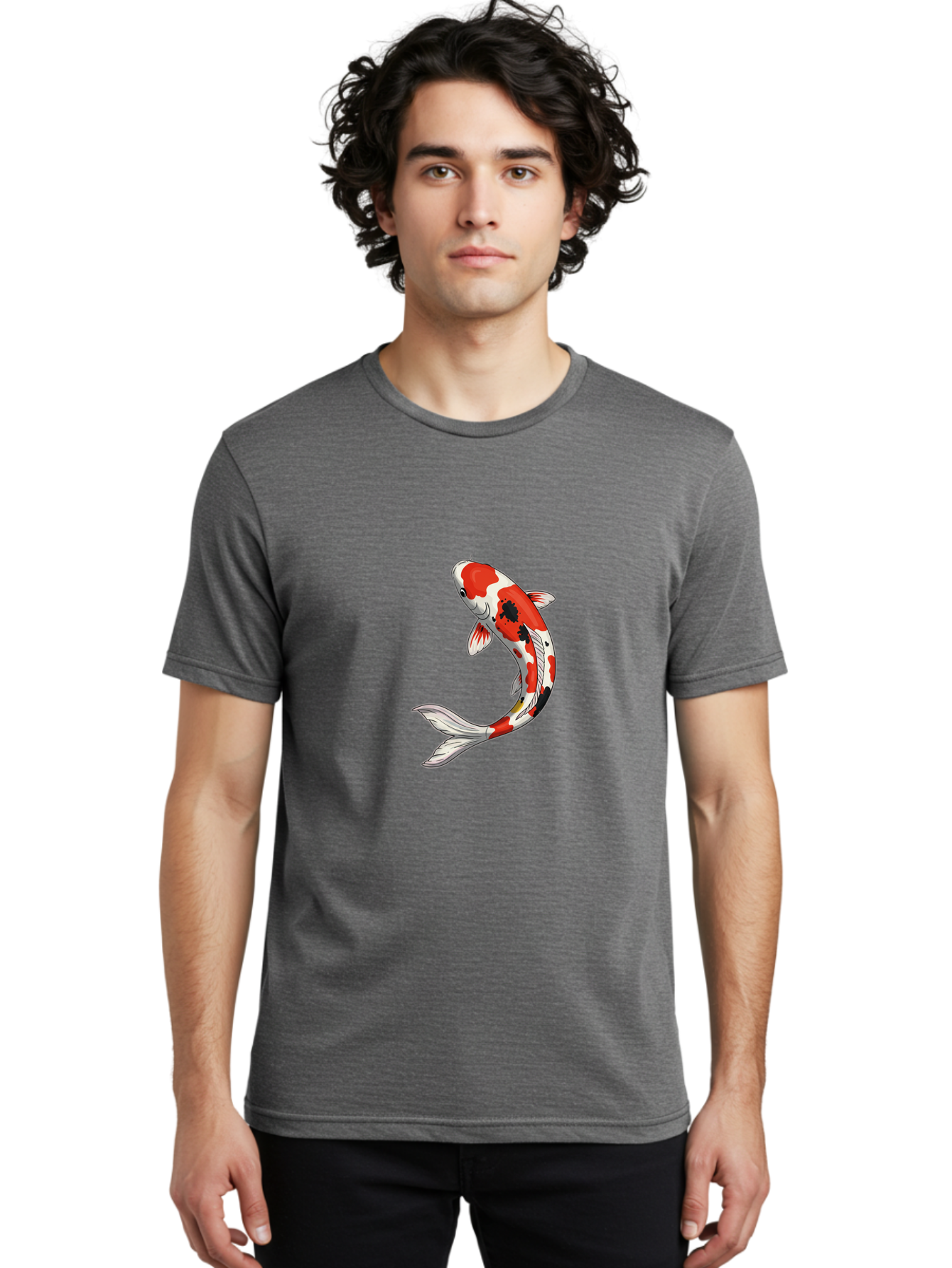 Koi-Fish-6 Men'S Graphic Tee, 100% Cotton, Comfortable Casual Summer Wear, Machine Washable, Vintage Camera, Old Camera, Antique Camera, Black Camera, Classic Photography, Photography Equipment, Nostalgic Device, Film Camera, Camera Art Bak786