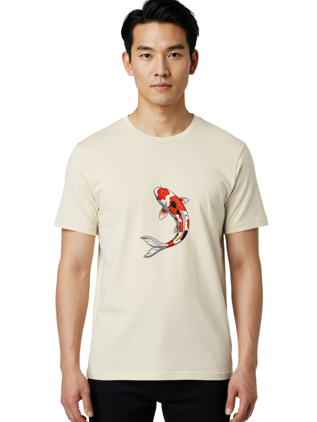 Koi-Fish-6 Men'S Graphic Tee, 100% Cotton, Comfortable Casual Summer Wear, Machine Washable, Vintage Camera, Old Camera, Antique Camera, Black Camera, Classic Photography, Photography Equipment, Nostalgic Device, Film Camera, Camera Art Bak786