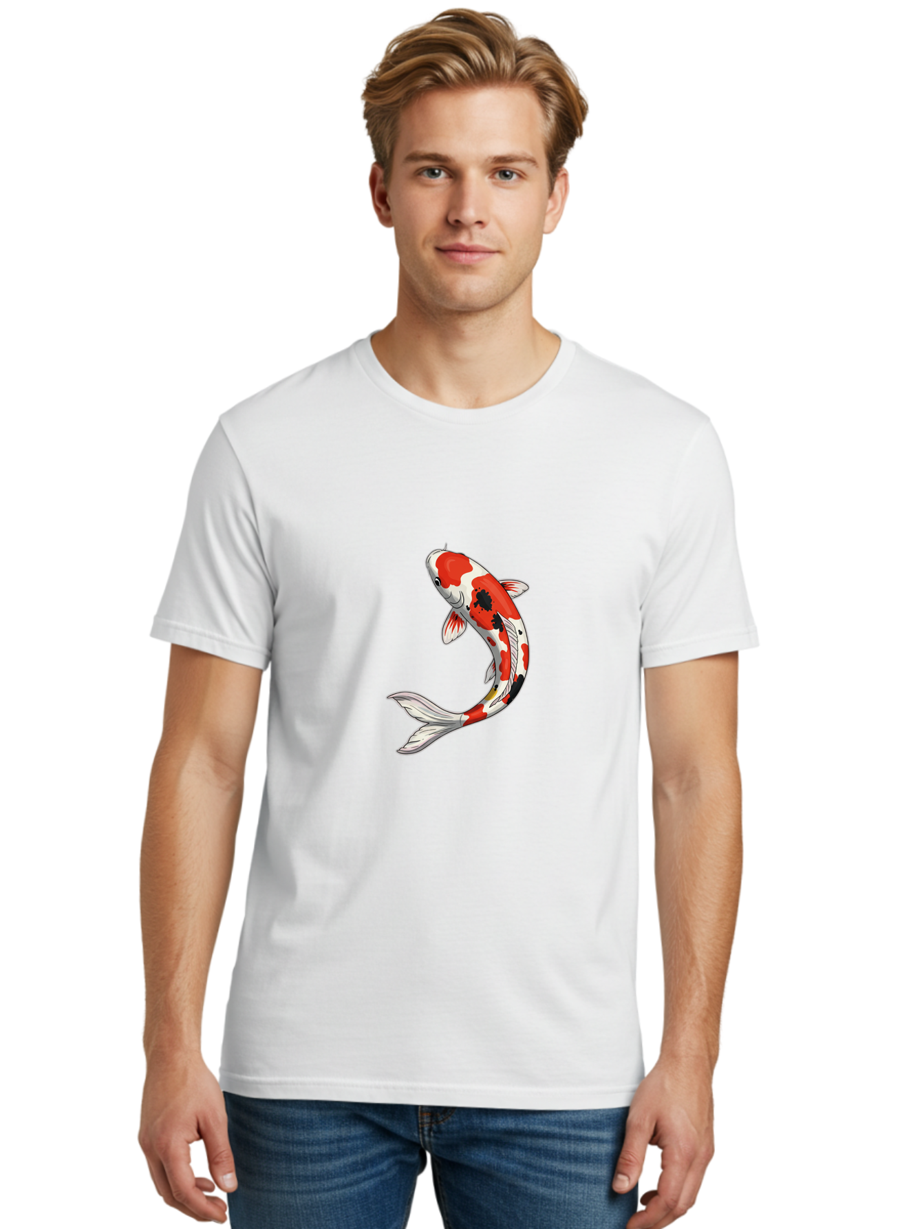 Koi-Fish-6 Men'S Graphic Tee, 100% Cotton, Comfortable Casual Summer Wear, Machine Washable, Vintage Camera, Old Camera, Antique Camera, Black Camera, Classic Photography, Photography Equipment, Nostalgic Device, Film Camera, Camera Art Bak786