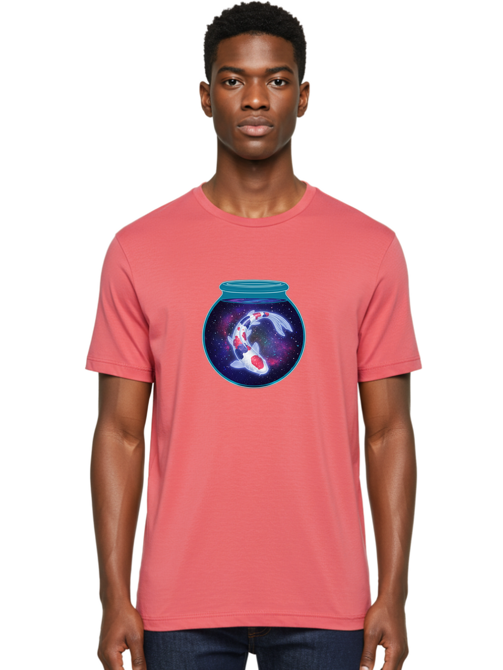 Koi-Fish-Bowl-Galaxy Men'S Graphic Tee, 100% Cotton, Comfortable Casual Summer Wear, Machine Washable, Vintage Camera, Old Camera, Antique Camera, Black Camera, Classic Photography, Photography Equipment, Nostalgic Device, Film Camera, Bak788