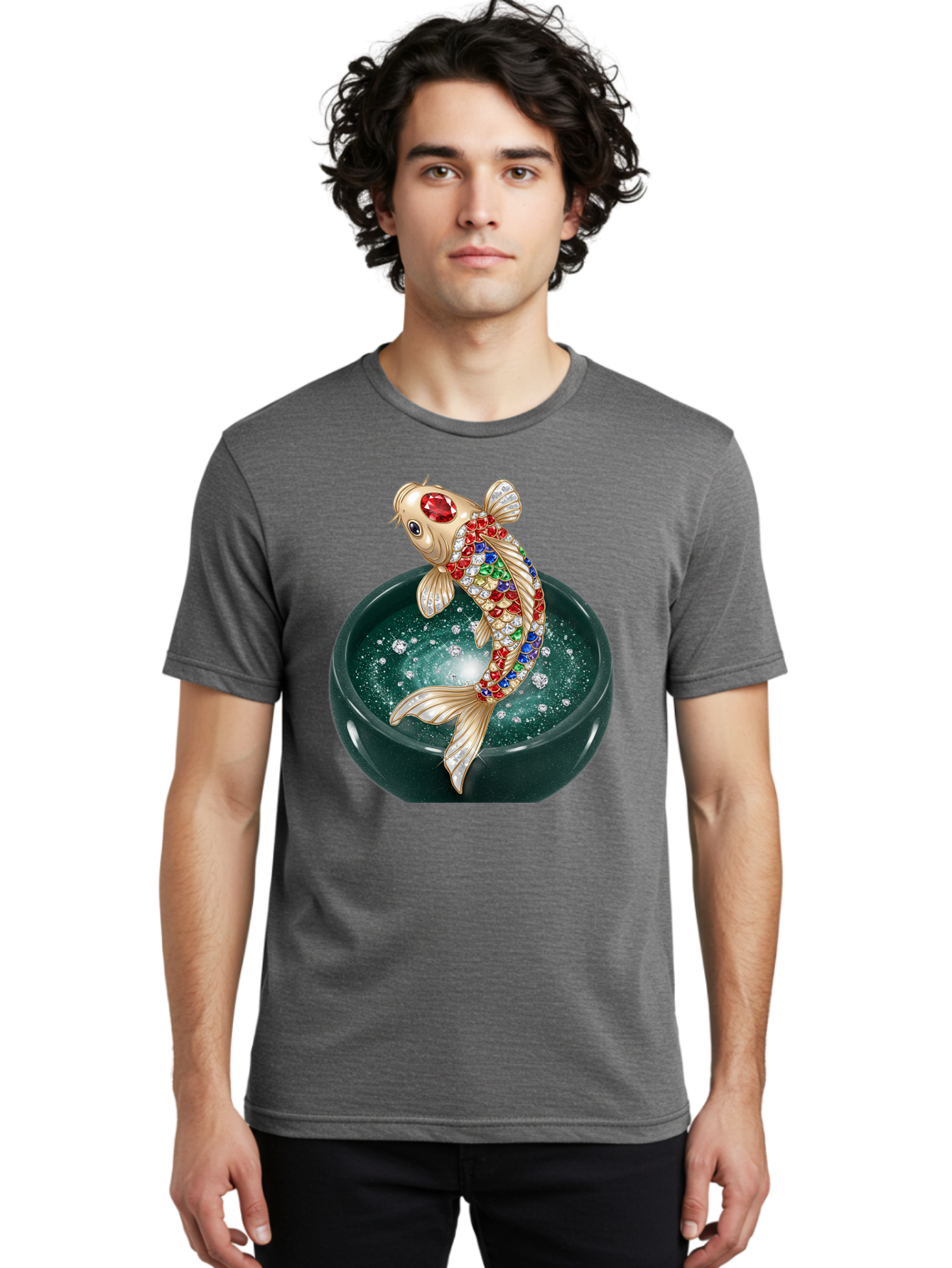 Koi-Fish-Brooch Men'S Graphic Tee, 100% Cotton, Comfortable Casual Summer Wear, Machine Washable, Vintage Camera, Old Camera, Antique Camera, Black Camera, Classic Photography, Photography Equipment, Nostalgic Device, Film Camera, Camera Art Bak790