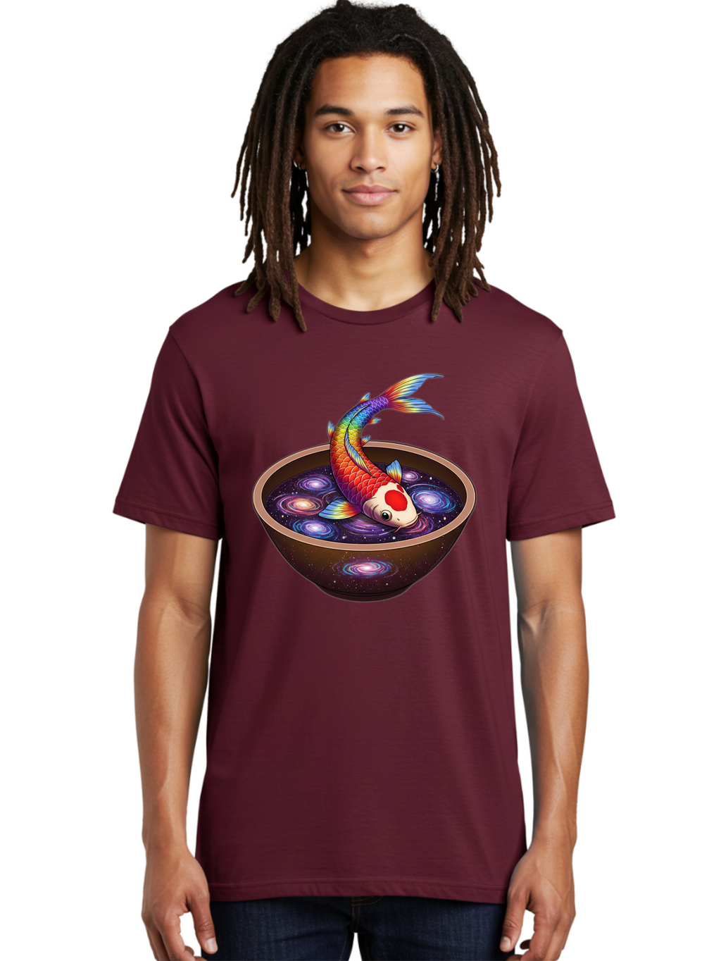 Koi-Fish-Galaxy-Bowl Men'S Graphic Tee, 100% Cotton, Comfortable Casual Summer Wear, Machine Washable, Vintage Camera, Old Camera, Antique Camera, Black Camera, Classic Photography, Photography Equipment, Nostalgic Device, Film Camera, Bak791