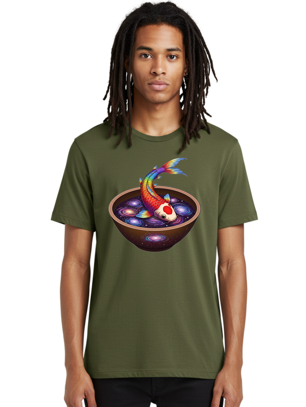 Koi-Fish-Galaxy-Bowl Men'S Graphic Tee, 100% Cotton, Comfortable Casual Summer Wear, Machine Washable, Vintage Camera, Old Camera, Antique Camera, Black Camera, Classic Photography, Photography Equipment, Nostalgic Device, Film Camera, Bak791