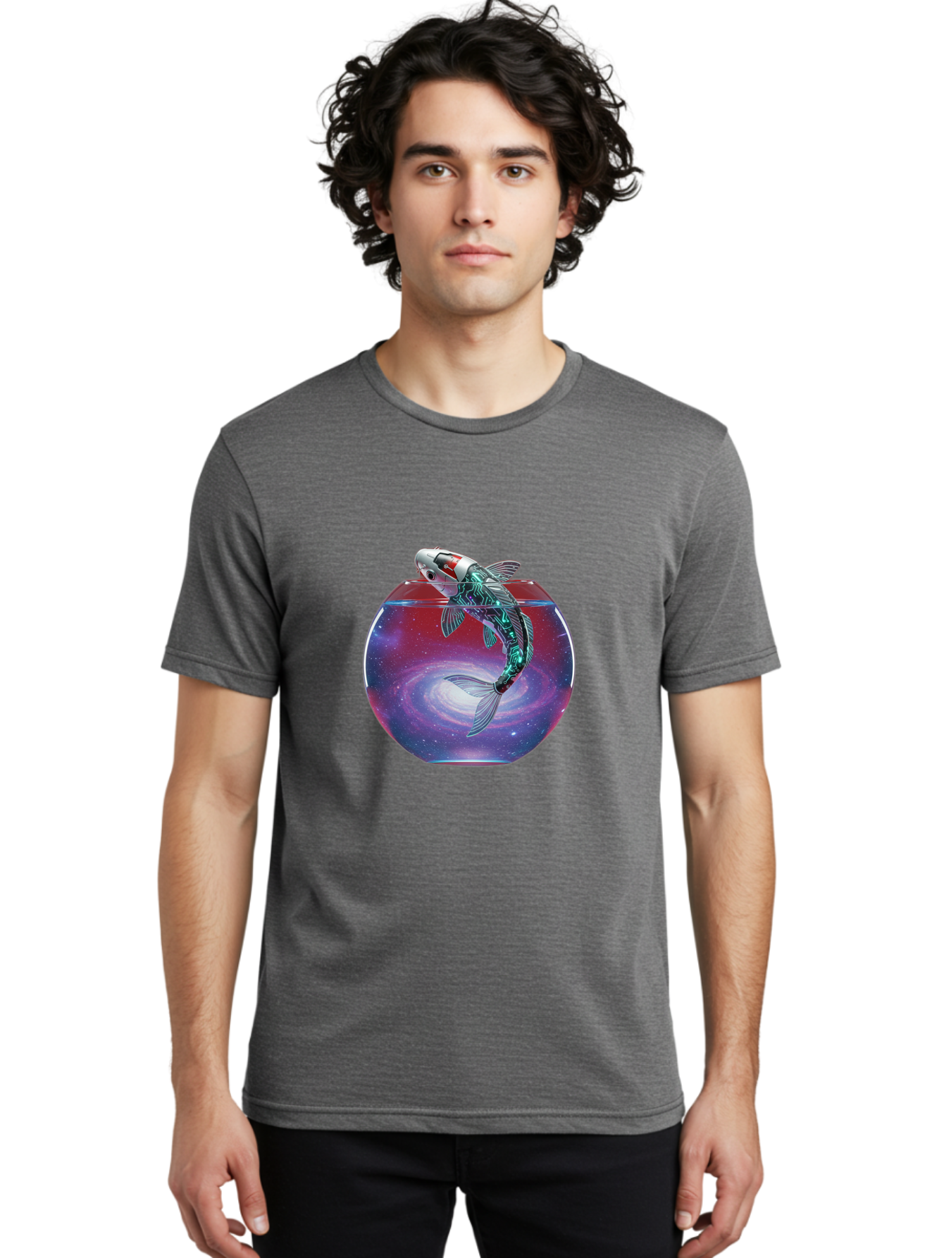 Koi-Fish-In-Fishbowl Men'S Graphic Tee, 100% Cotton, Comfortable Casual Summer Wear, Machine Washable, Vintage Camera, Old Camera, Antique Camera, Black Camera, Classic Photography, Photography Equipment, Nostalgic Device, Film Camera, Bak792