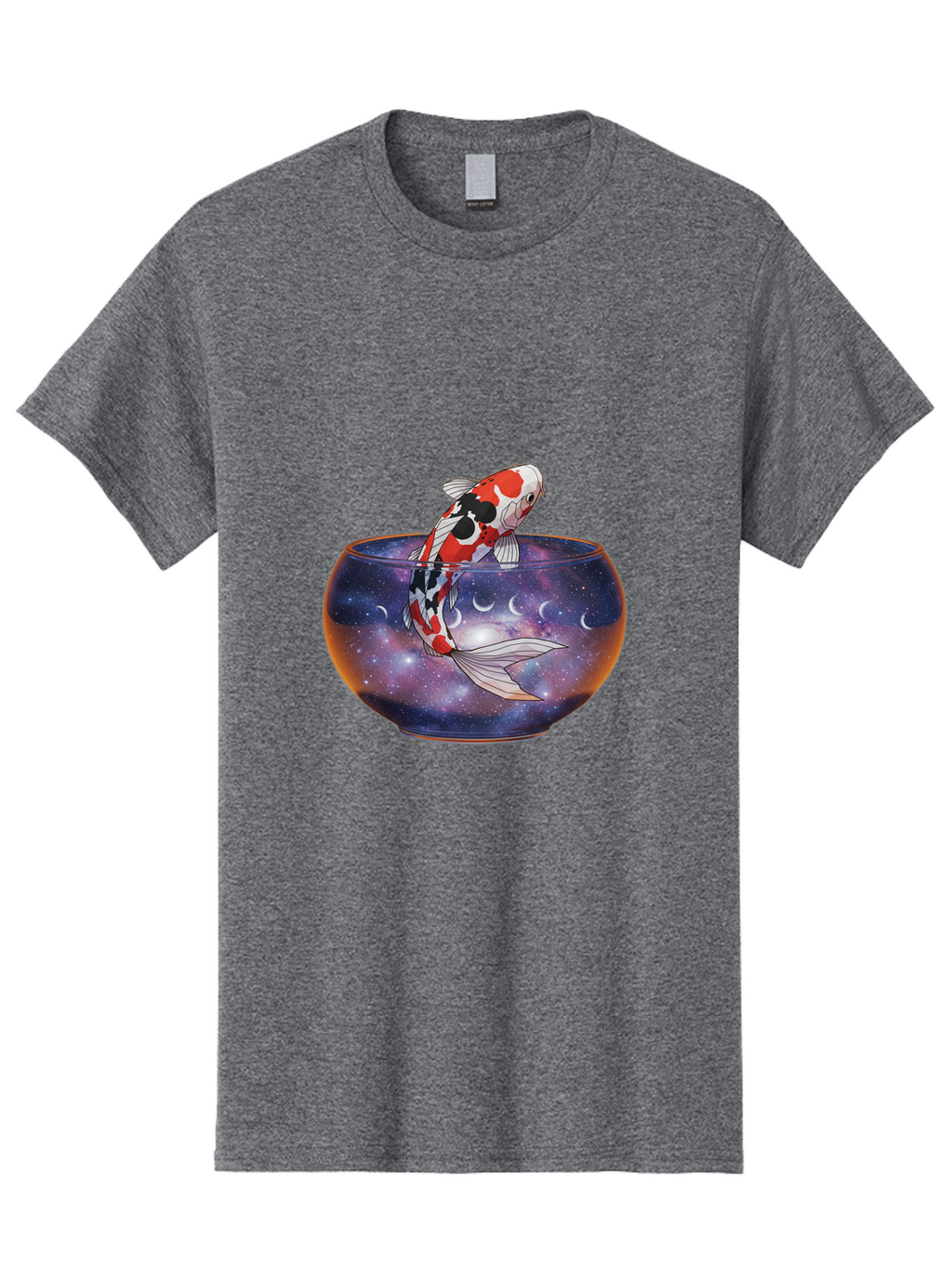 Koi-Fish-In-Galaxy-Bowl-1 Men'S Graphic Tee, 100% Cotton, Comfortable Casual Summer Wear, Machine Washable, Vintage Camera, Old Camera, Antique Camera, Black Camera, Classic Photography, Photography Equipment, Nostalgic Device, Film Camera, Bak793
