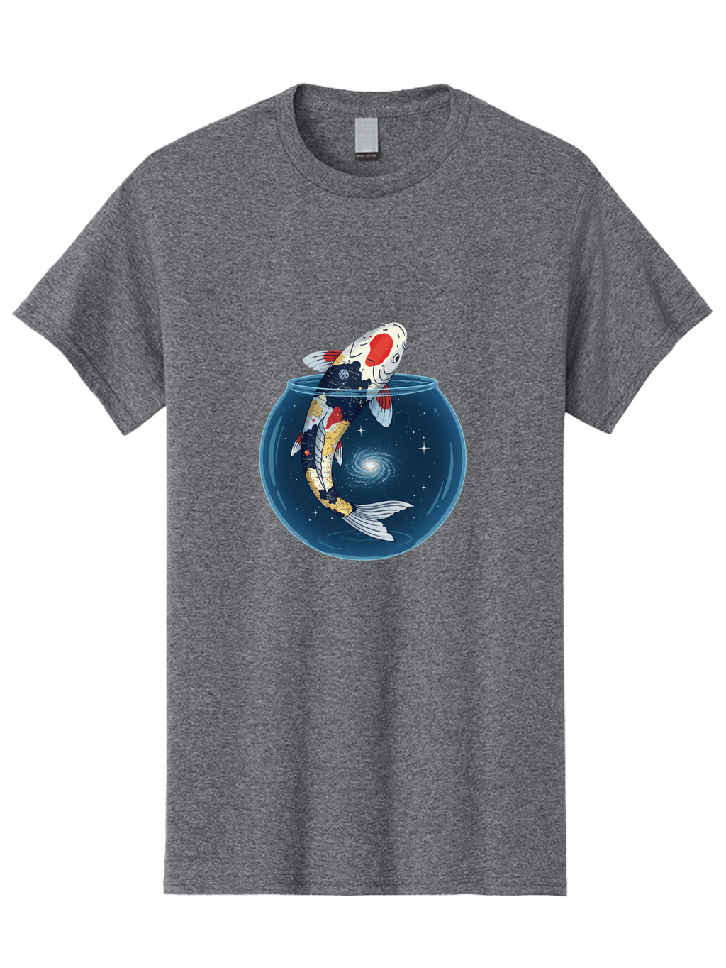 Koi-Fish-In-Galaxy-Bowl Men'S Graphic Tee, 100% Cotton, Comfortable Casual Summer Wear, Machine Washable, Vintage Camera, Old Camera, Antique Camera, Black Camera, Classic Photography, Photography Equipment, Nostalgic Device, Film Camera, Bak794