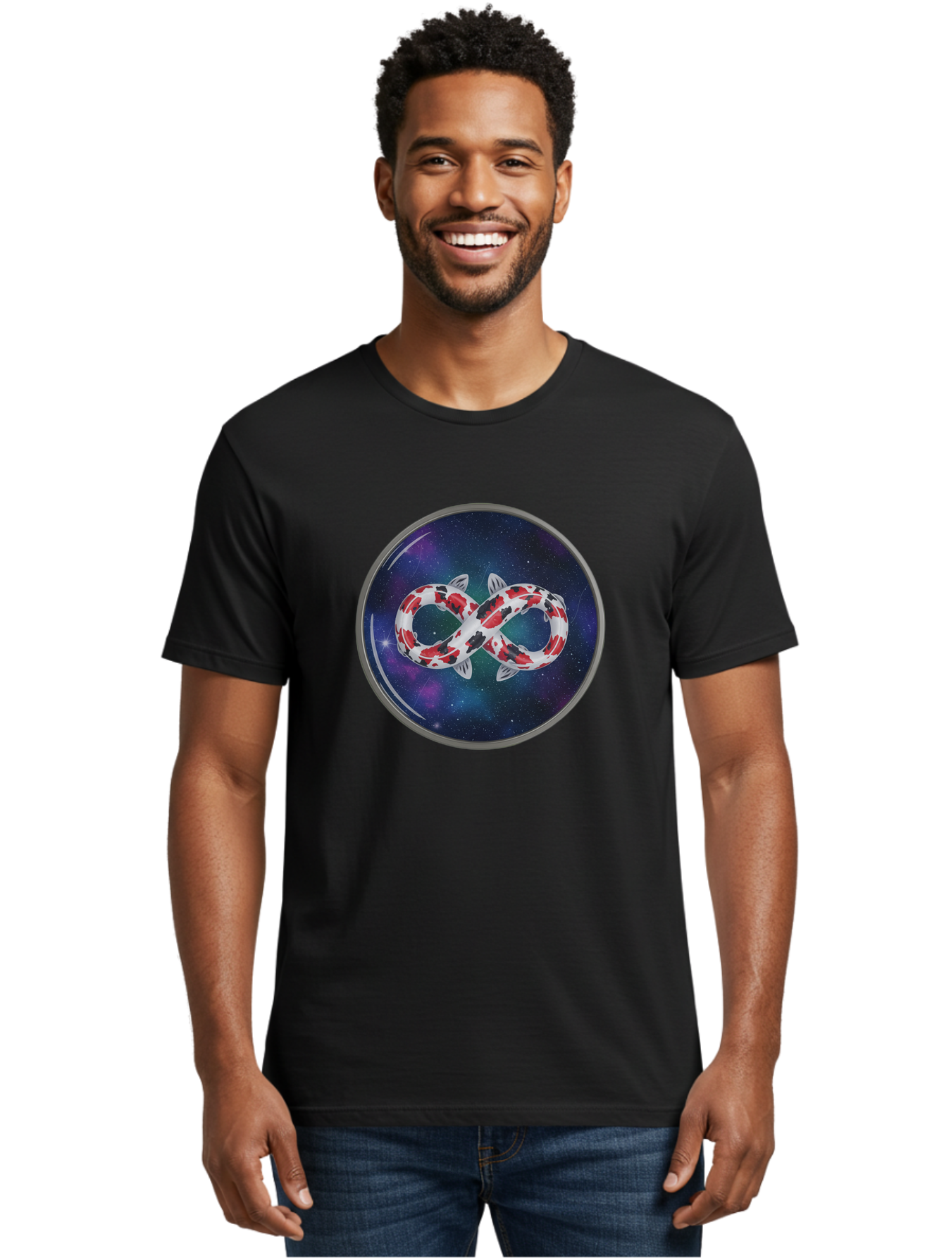 Koi-Fish-Infinity Men'S Graphic Tee, 100% Cotton, Comfortable Casual Summer Wear, Machine Washable, Vintage Camera, Old Camera, Antique Camera, Black Camera, Classic Photography, Photography Equipment, Nostalgic Device, Film Camera, Camera Art Bak796