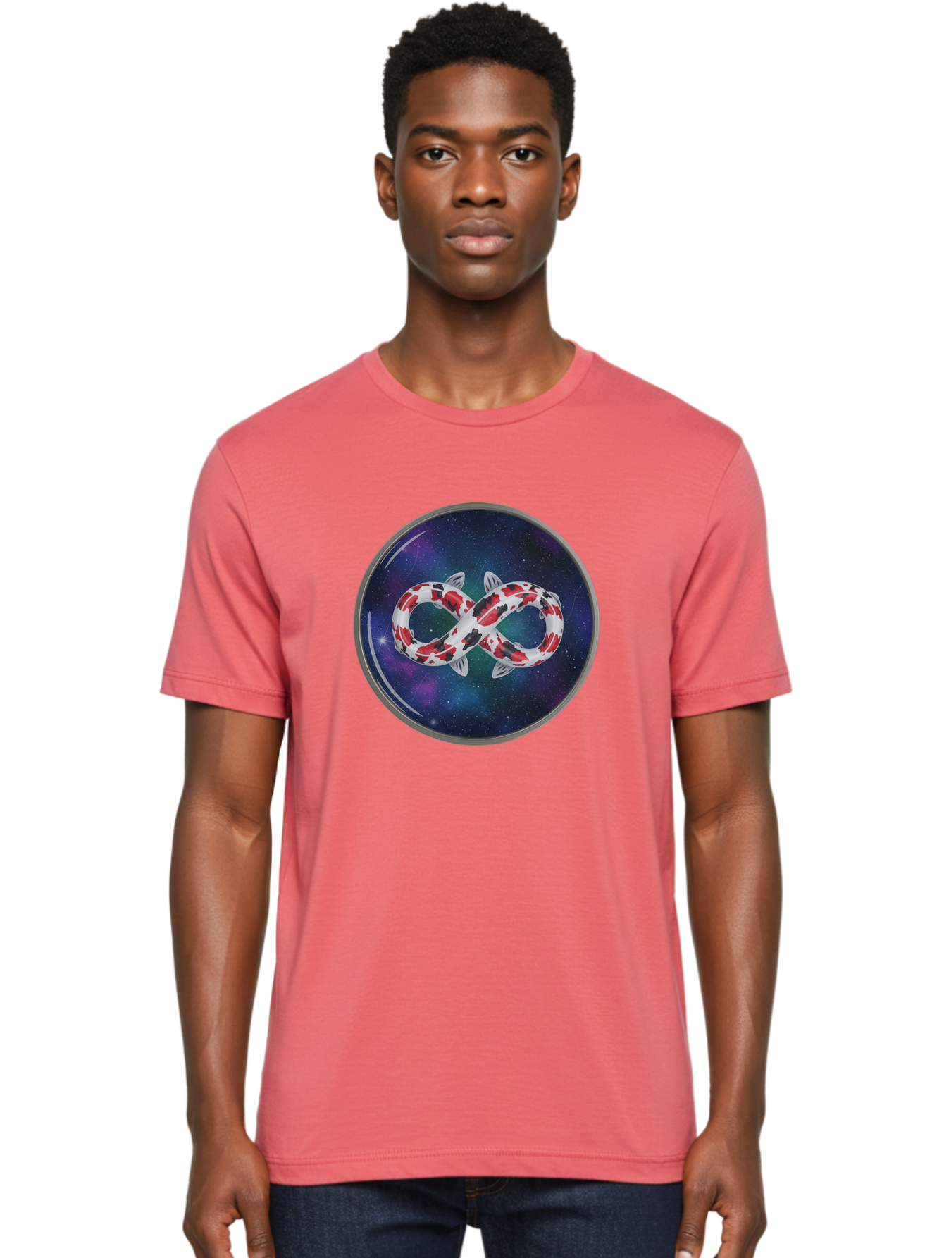 Koi-Fish-Infinity Men'S Graphic Tee, 100% Cotton, Comfortable Casual Summer Wear, Machine Washable, Vintage Camera, Old Camera, Antique Camera, Black Camera, Classic Photography, Photography Equipment, Nostalgic Device, Film Camera, Camera Art Bak796