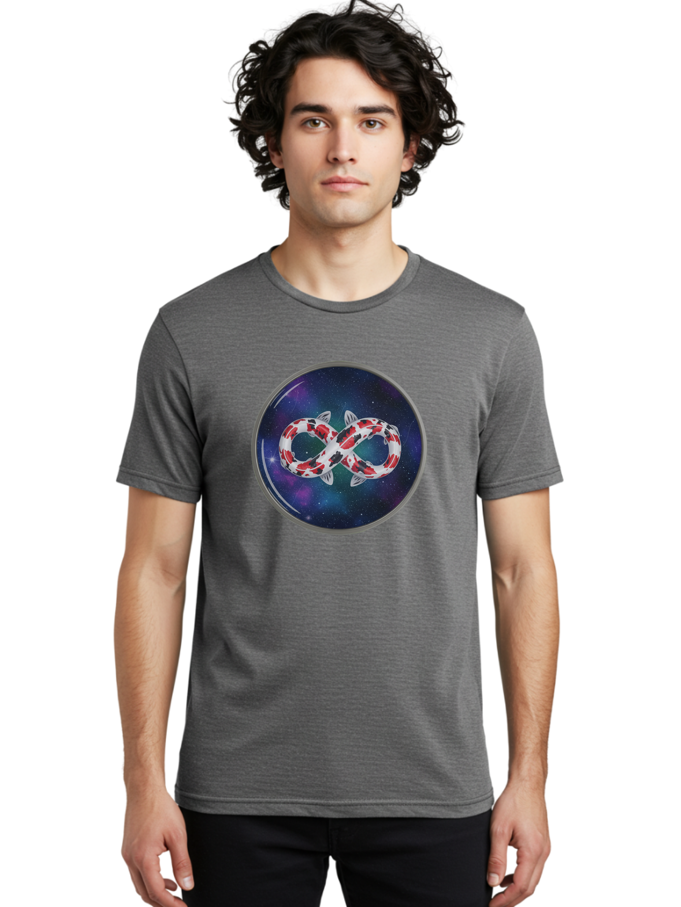 Koi-Fish-Infinity Men'S Graphic Tee, 100% Cotton, Comfortable Casual Summer Wear, Machine Washable, Vintage Camera, Old Camera, Antique Camera, Black Camera, Classic Photography, Photography Equipment, Nostalgic Device, Film Camera, Camera Art Bak796