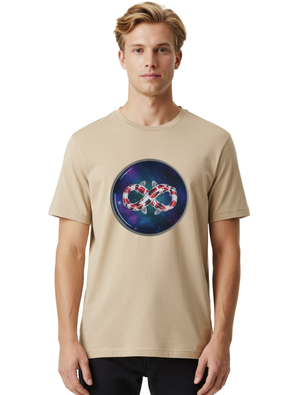 Koi-Fish-Infinity Men'S Graphic Tee, 100% Cotton, Comfortable Casual Summer Wear, Machine Washable, Vintage Camera, Old Camera, Antique Camera, Black Camera, Classic Photography, Photography Equipment, Nostalgic Device, Film Camera, Camera Art Bak796