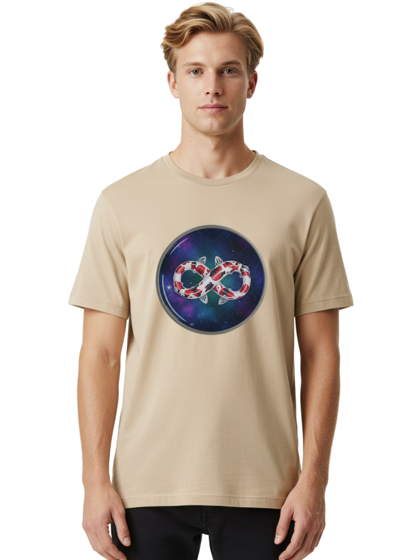 Koi-Fish-Infinity Men'S Graphic Tee, 100% Cotton, Comfortable Casual Summer Wear, Machine Washable, Vintage Camera, Old Camera, Antique Camera, Black Camera, Classic Photography, Photography Equipment, Nostalgic Device, Film Camera, Camera Art Bak796