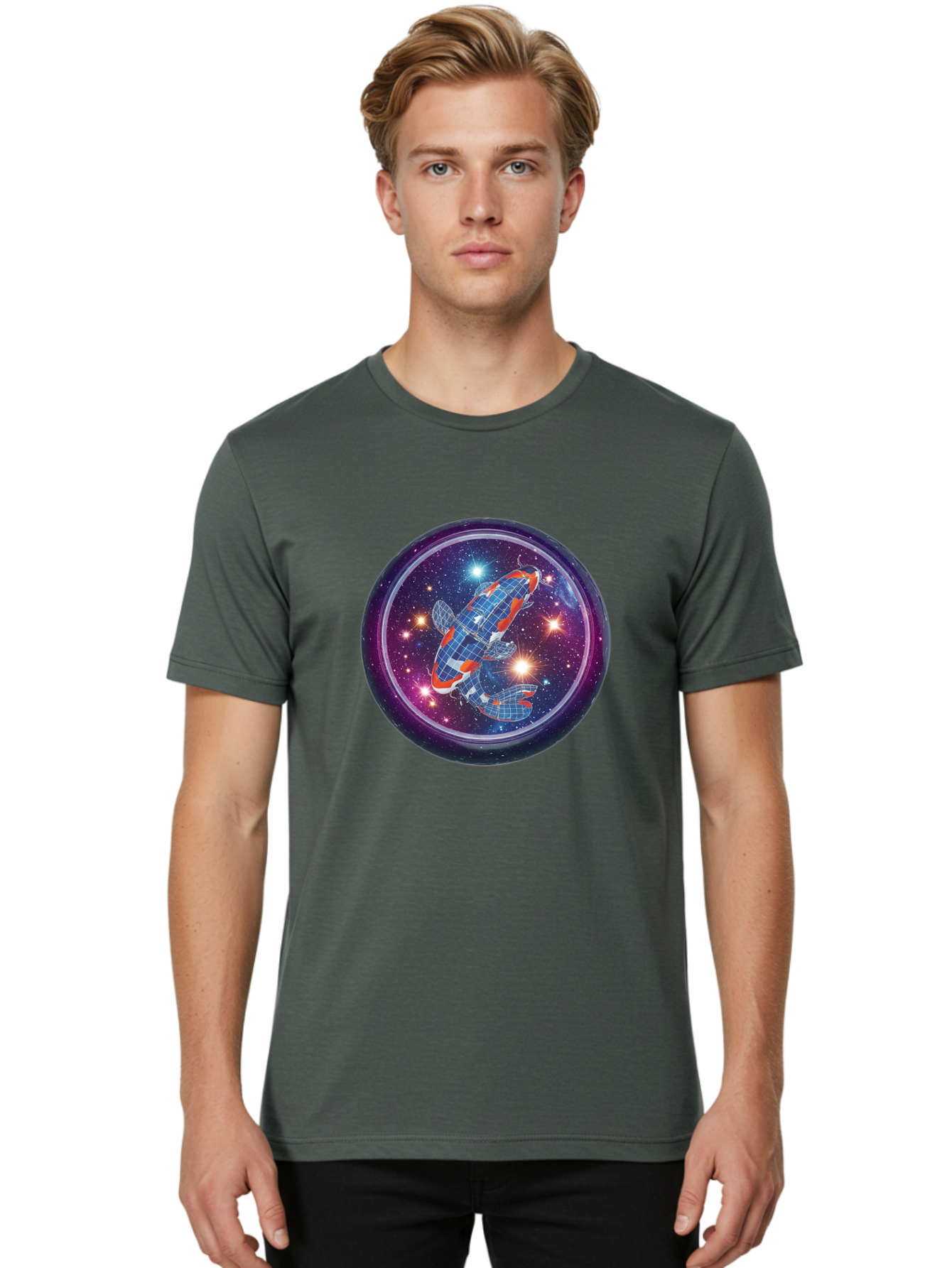 Koi-Fish-Spaceship Men'S Graphic Tee, 100% Cotton, Comfortable Casual Summer Wear, Machine Washable, Vintage Camera, Old Camera, Antique Camera, Black Camera, Classic Photography, Photography Equipment, Nostalgic Device, Film Camera, Bak798