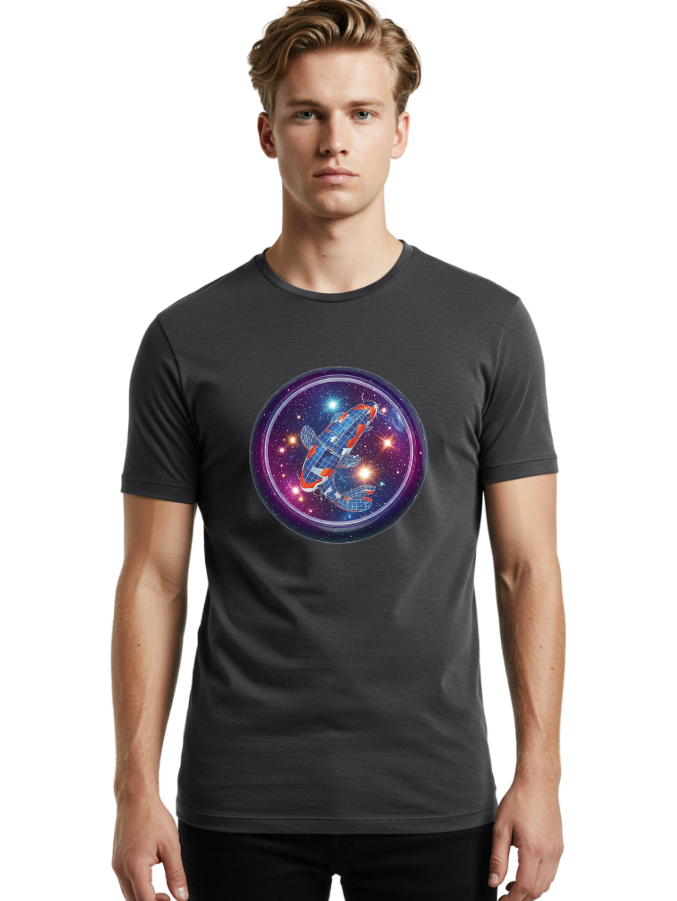 Koi-Fish-Spaceship Men'S Graphic Tee, 100% Cotton, Comfortable Casual Summer Wear, Machine Washable, Vintage Camera, Old Camera, Antique Camera, Black Camera, Classic Photography, Photography Equipment, Nostalgic Device, Film Camera, Bak798