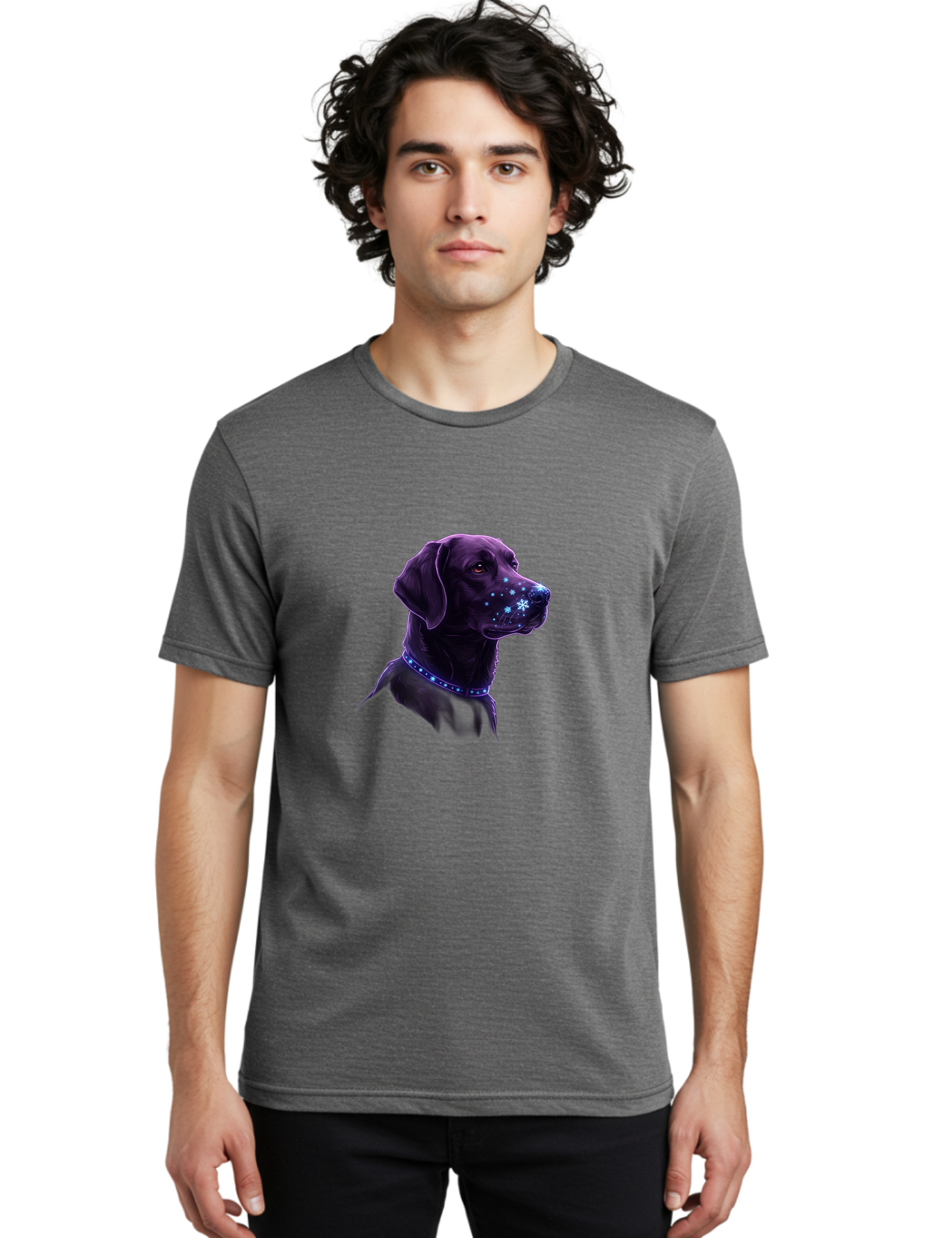 Labrador-With-Snowflakes Men'S Graphic Tee, 100% Cotton, Comfortable Casual Summer Wear, Machine Washable, Vintage Camera, Old Camera, Antique Camera, Black Camera, Classic Photography, Photography Equipment, Nostalgic Device, Film Camera, Bak800