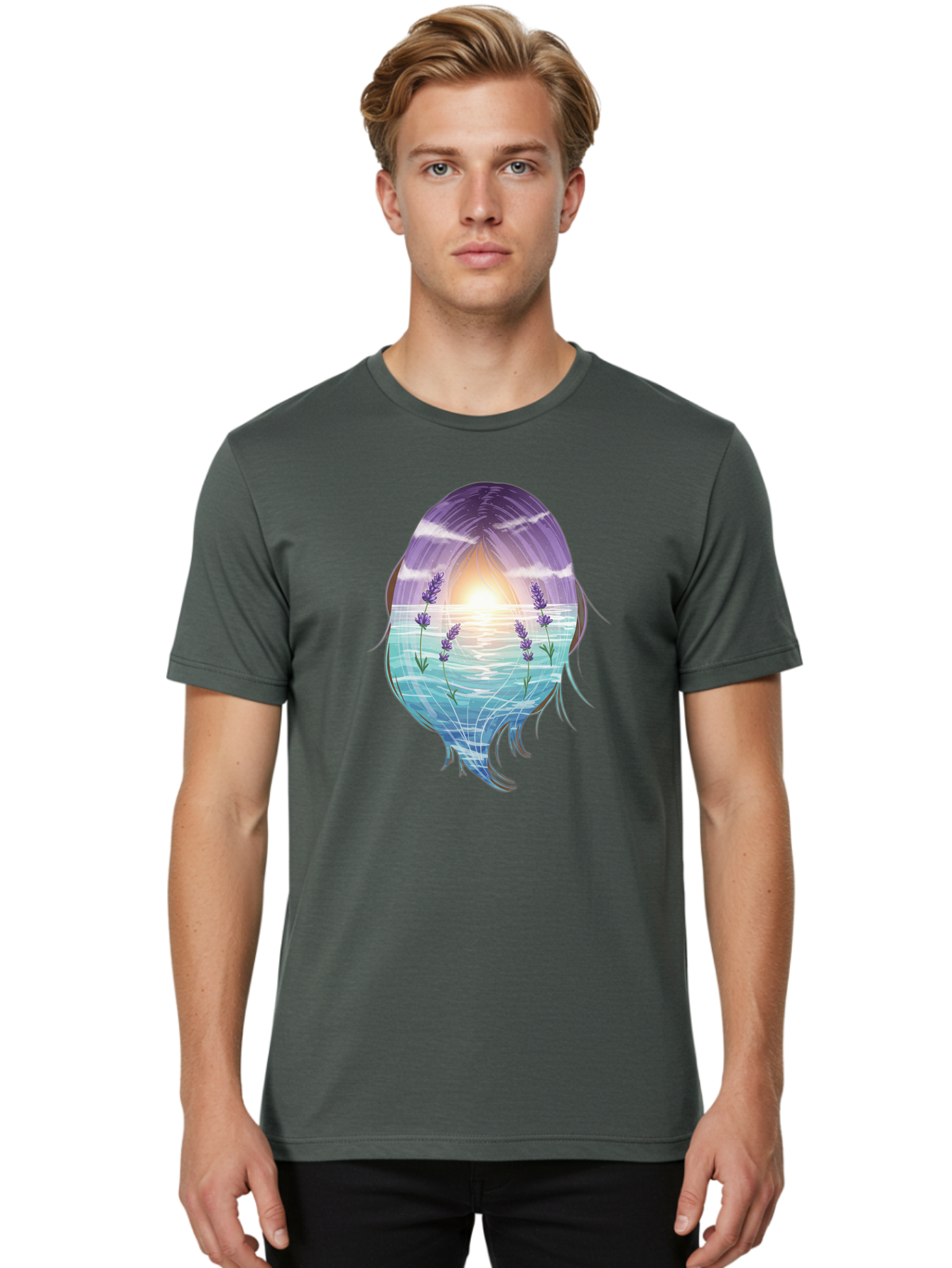 Lavender-Girl Men'S Graphic Tee, 100% Cotton, Comfortable Casual Summer Wear, Machine Washable, Vintage Camera, Old Camera, Antique Camera, Black Camera, Classic Photography, Photography Equipment, Nostalgic Device, Film Camera, Camera Art Bak801