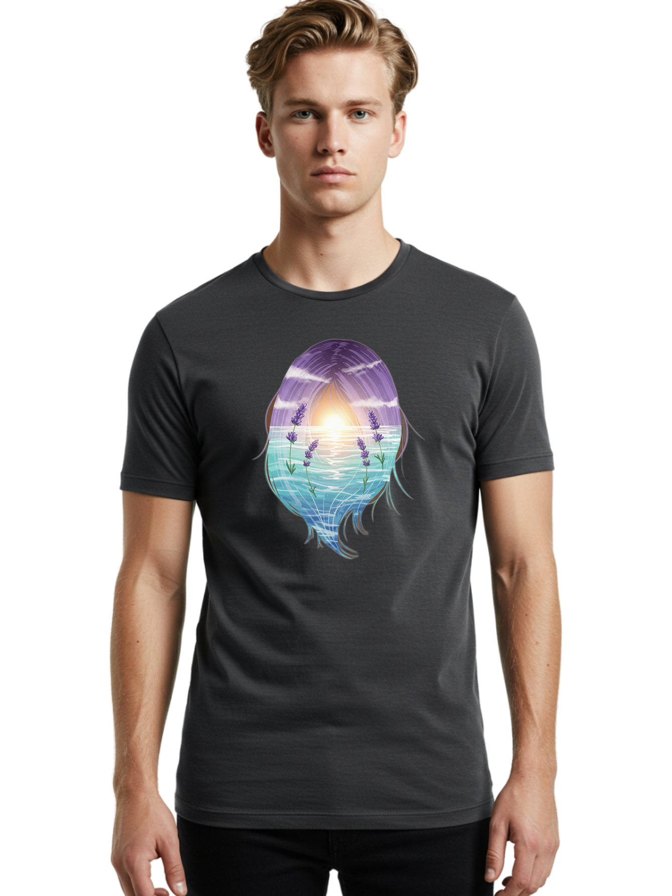 Lavender-Girl Men'S Graphic Tee, 100% Cotton, Comfortable Casual Summer Wear, Machine Washable, Vintage Camera, Old Camera, Antique Camera, Black Camera, Classic Photography, Photography Equipment, Nostalgic Device, Film Camera, Camera Art Bak801