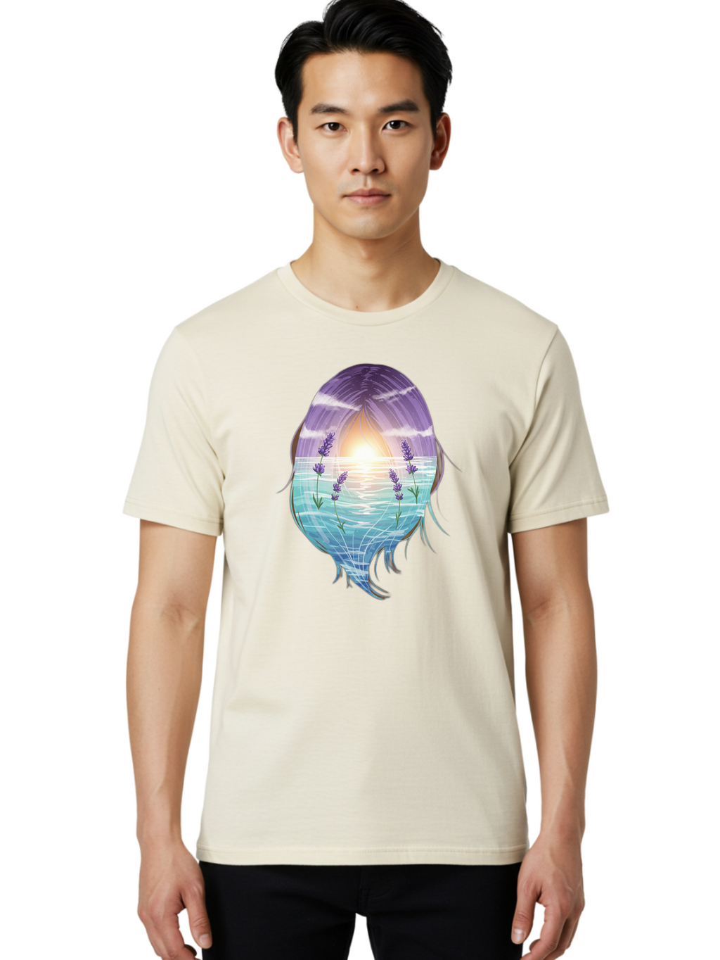 Lavender-Girl Men'S Graphic Tee, 100% Cotton, Comfortable Casual Summer Wear, Machine Washable, Vintage Camera, Old Camera, Antique Camera, Black Camera, Classic Photography, Photography Equipment, Nostalgic Device, Film Camera, Camera Art Bak801
