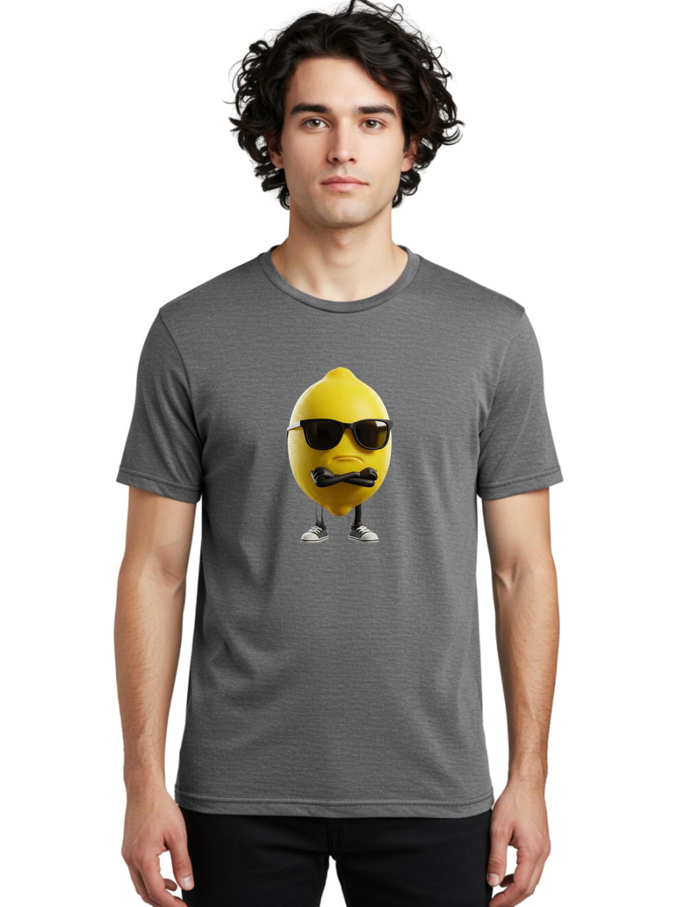 Lemon-Character Men'S Graphic Tee, 100% Cotton, Comfortable Casual Summer Wear, Machine Washable, Vintage Camera, Old Camera, Antique Camera, Black Camera, Classic Photography, Photography Equipment, Nostalgic Device, Film Camera, Camera Art Bak804