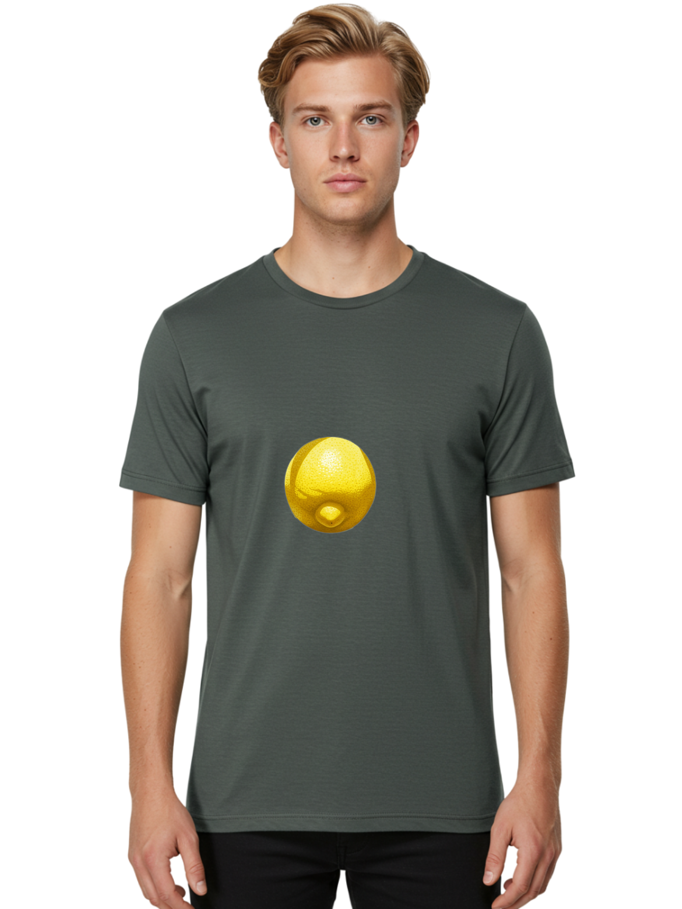 Lemon Men'S Graphic Tee, 100% Cotton, Comfortable Casual Summer Wear, Machine Washable, Vintage Camera, Old Camera, Antique Camera, Black Camera, Classic Photography, Photography Equipment, Nostalgic Device, Film Camera, Camera Art Bak809
