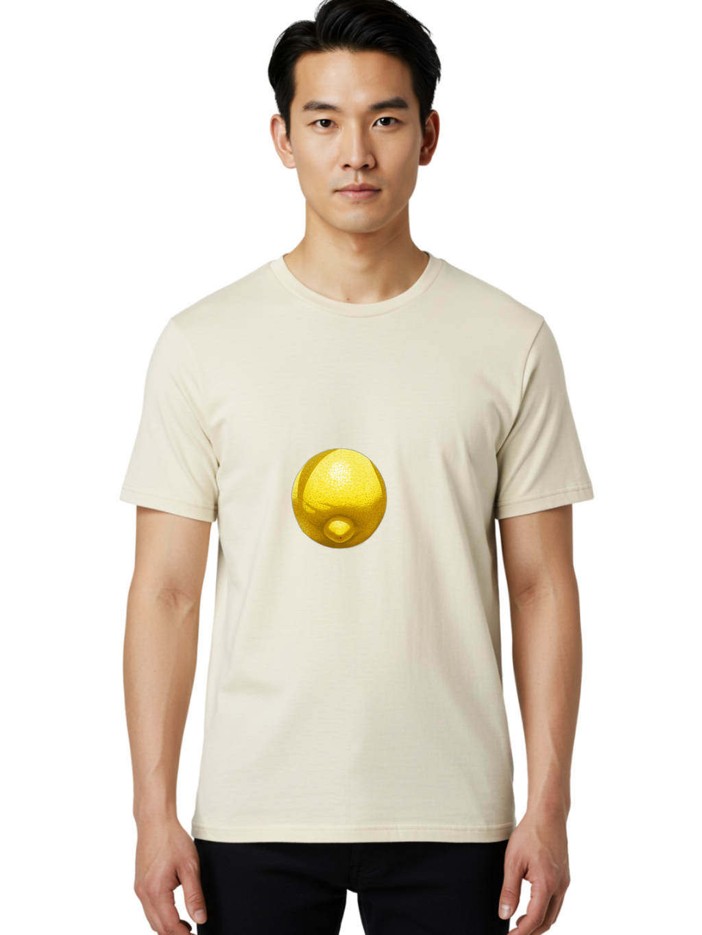 Lemon Men'S Graphic Tee, 100% Cotton, Comfortable Casual Summer Wear, Machine Washable, Vintage Camera, Old Camera, Antique Camera, Black Camera, Classic Photography, Photography Equipment, Nostalgic Device, Film Camera, Camera Art Bak809
