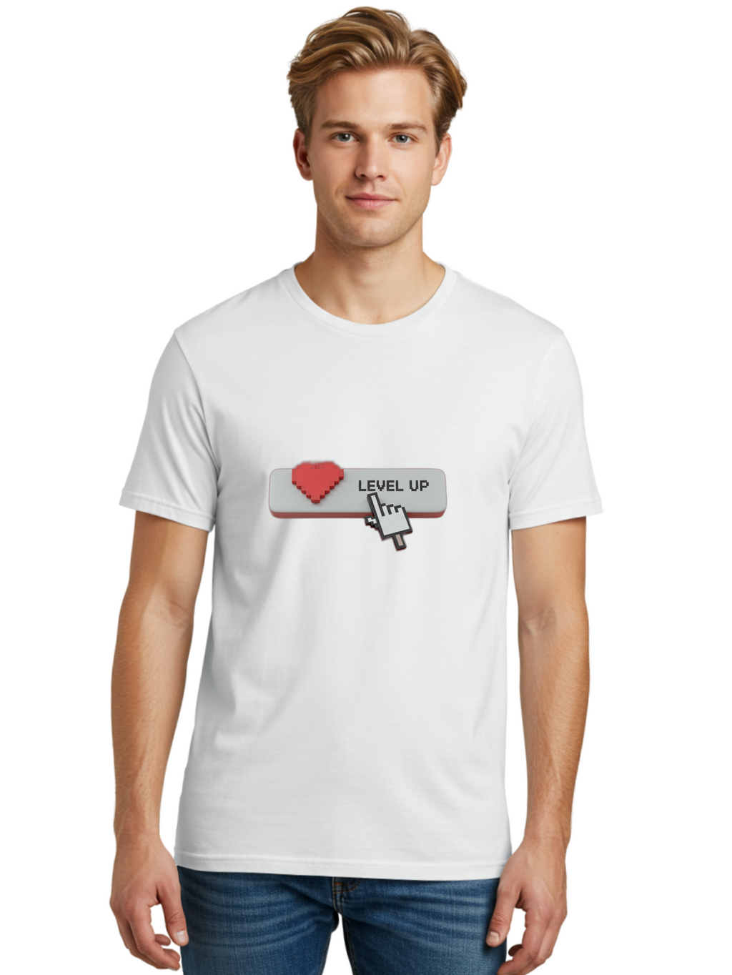 Level-Up-4 Men'S Graphic Tee, 100% Cotton, Comfortable Casual Summer Wear, Machine Washable, Vintage Camera, Old Camera, Antique Camera, Black Camera, Classic Photography, Photography Equipment, Nostalgic Device, Film Camera, Camera Art Bak815