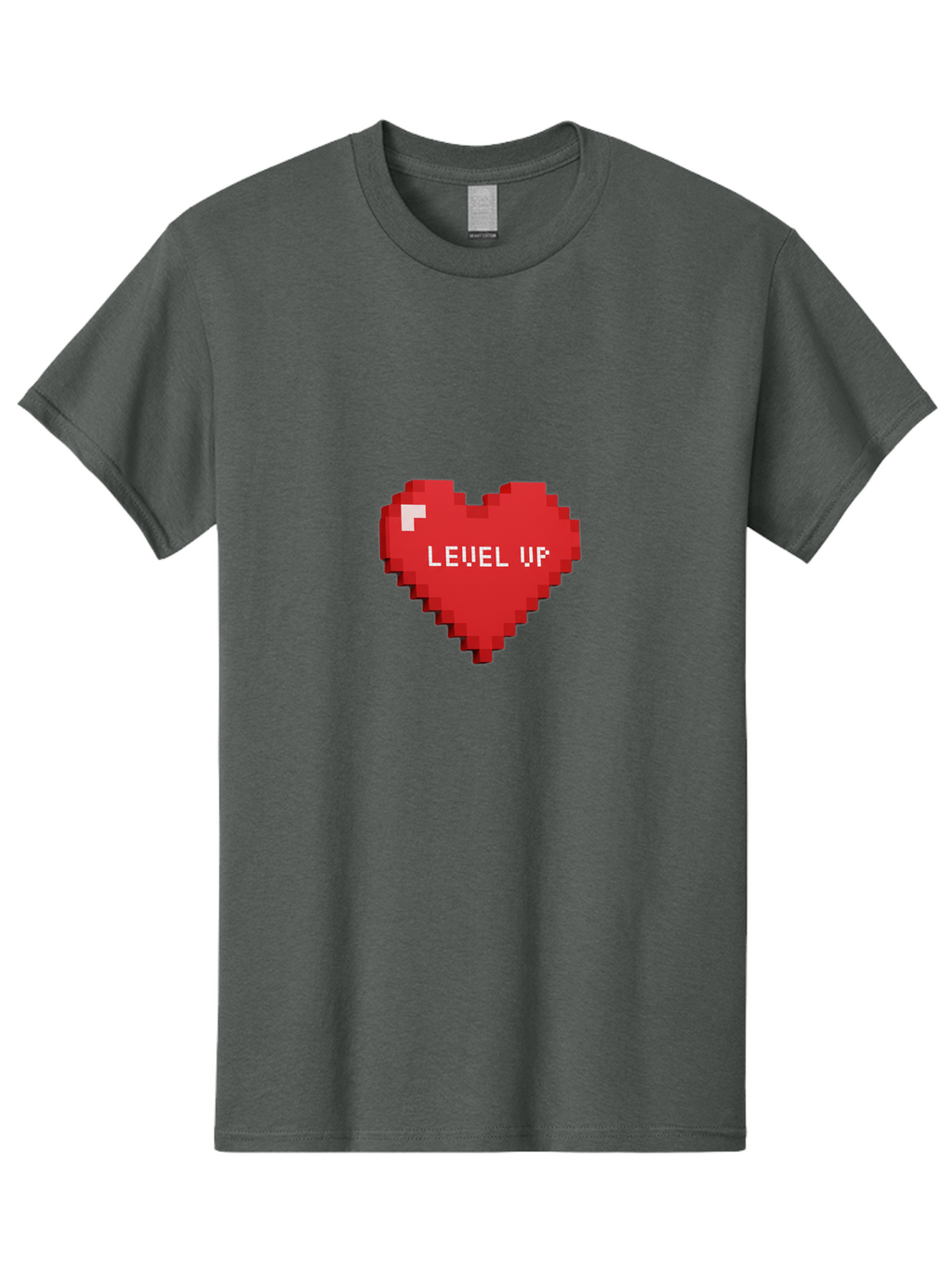 Level-Up-Heart-1 Men'S Graphic Tee, 100% Cotton, Comfortable Casual Summer Wear, Machine Washable, Vintage Camera, Old Camera, Antique Camera, Black Camera, Classic Photography, Photography Equipment, Nostalgic Device, Film Camera, Camera Art Bak816