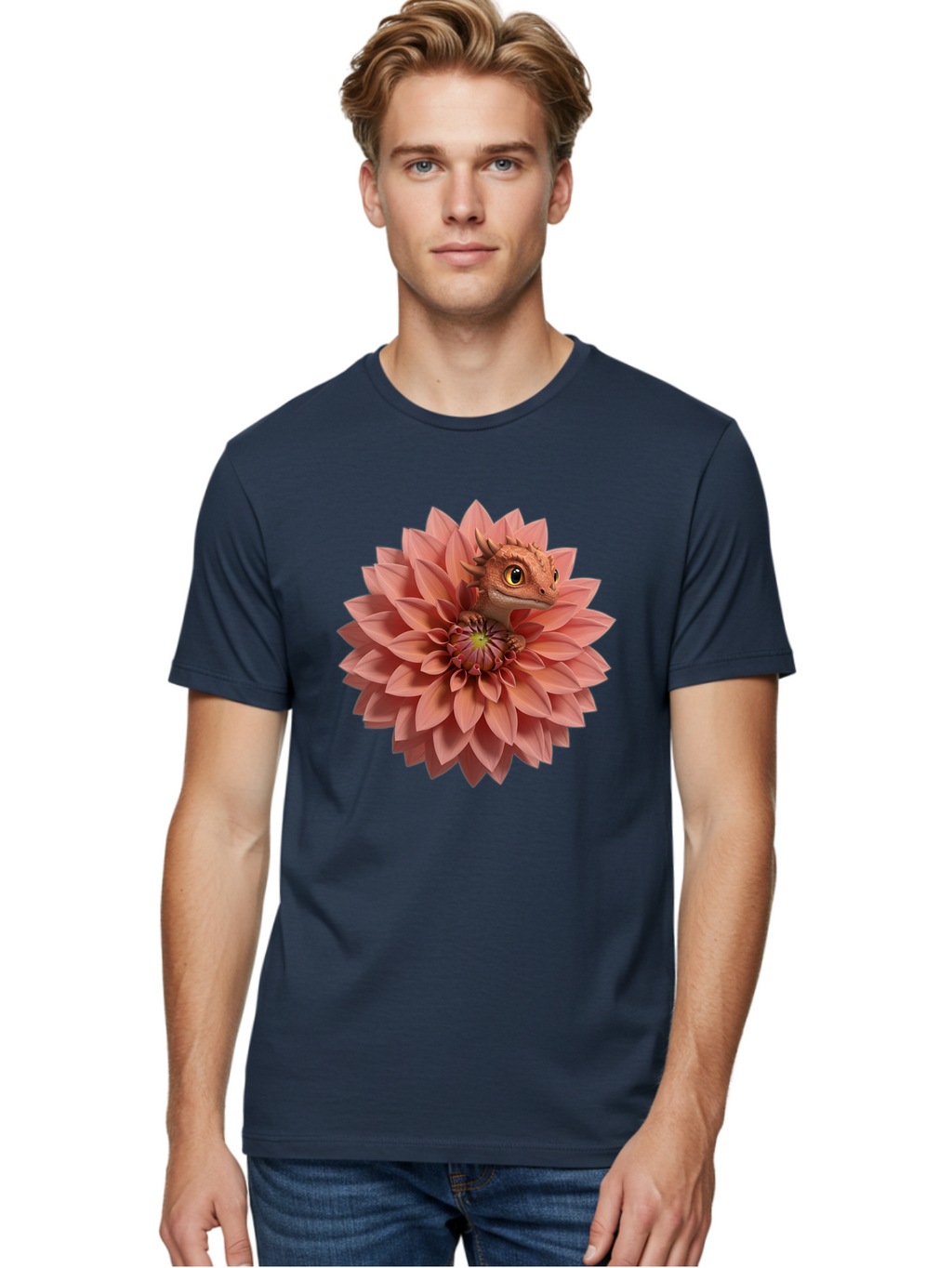 Lizard-In-Dahlia Men'S Graphic Tee, 100% Cotton, Comfortable Casual Summer Wear, Machine Washable, Vintage Camera, Old Camera, Antique Camera, Black Camera, Classic Photography, Photography Equipment, Nostalgic Device, Film Camera, Camera Art Bak830