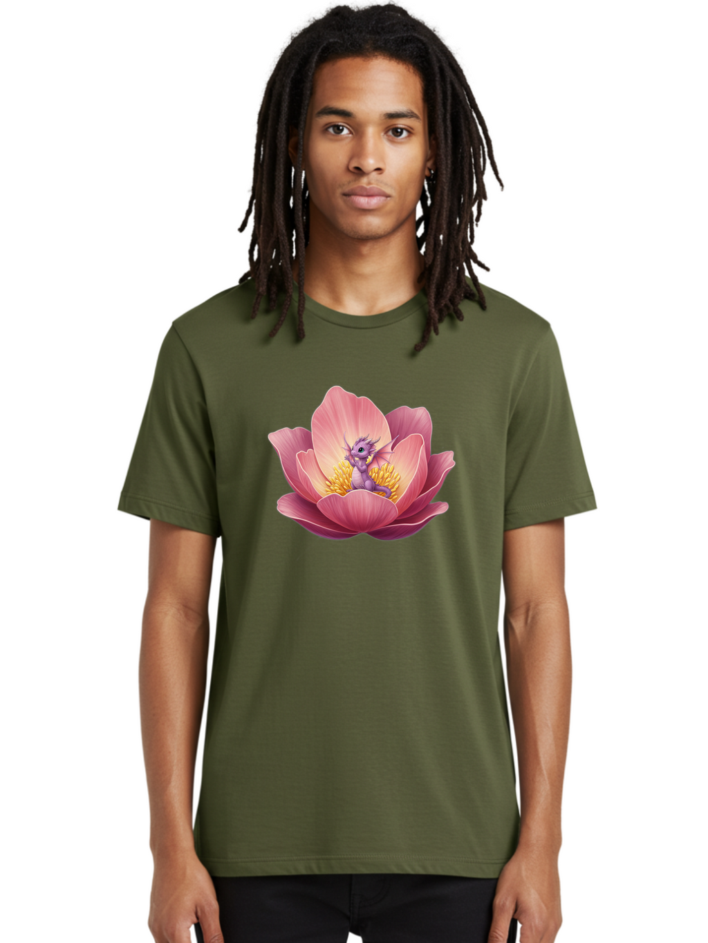 Lotus-Dragon-1 Men'S Graphic Tee, 100% Cotton, Comfortable Casual Summer Wear, Machine Washable, Vintage Camera, Old Camera, Antique Camera, Black Camera, Classic Photography, Photography Equipment, Nostalgic Device, Film Camera, Camera Art Bak835