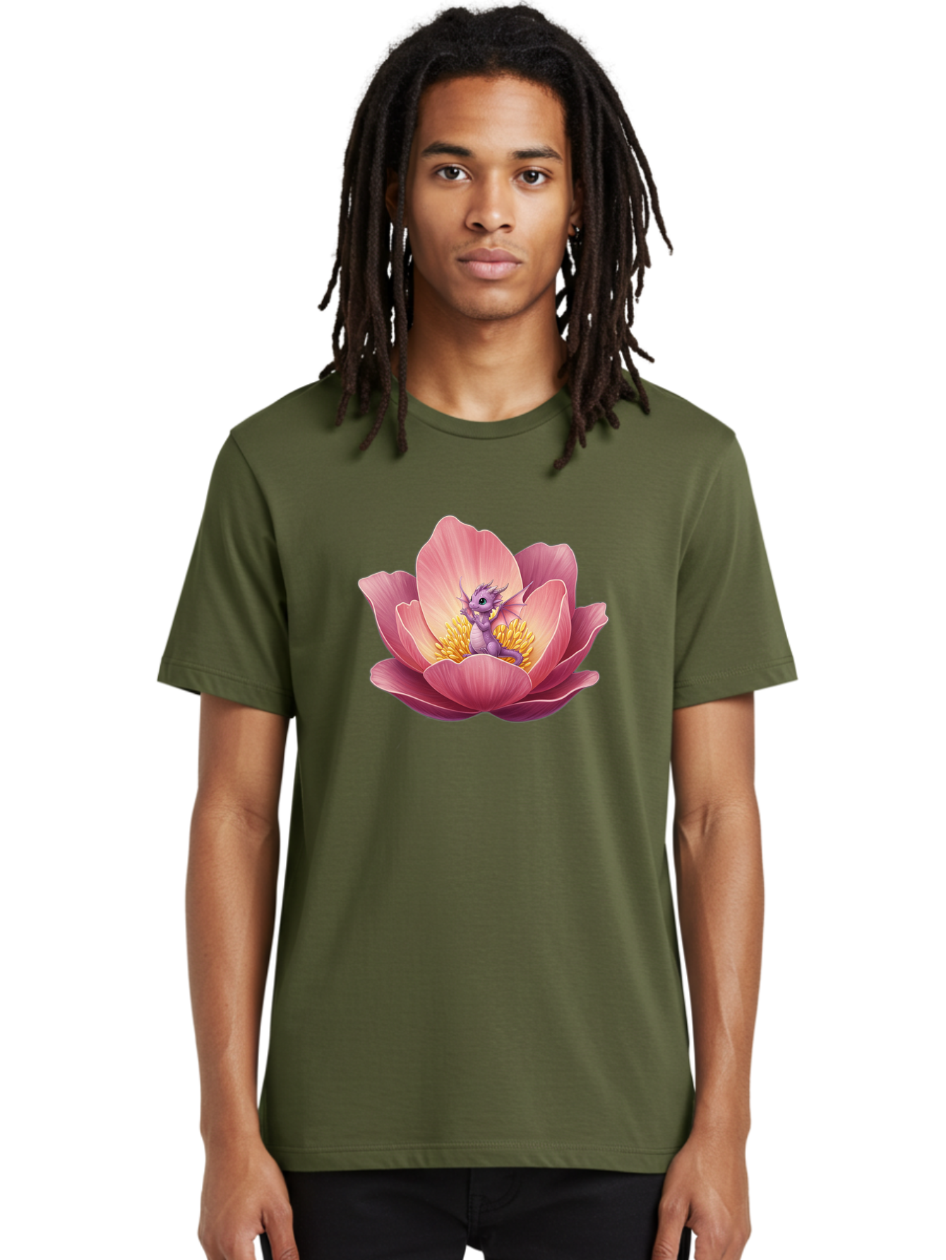 Lotus-Dragon-1 Men'S Graphic Tee, 100% Cotton, Comfortable Casual Summer Wear, Machine Washable, Vintage Camera, Old Camera, Antique Camera, Black Camera, Classic Photography, Photography Equipment, Nostalgic Device, Film Camera, Camera Art Bak835