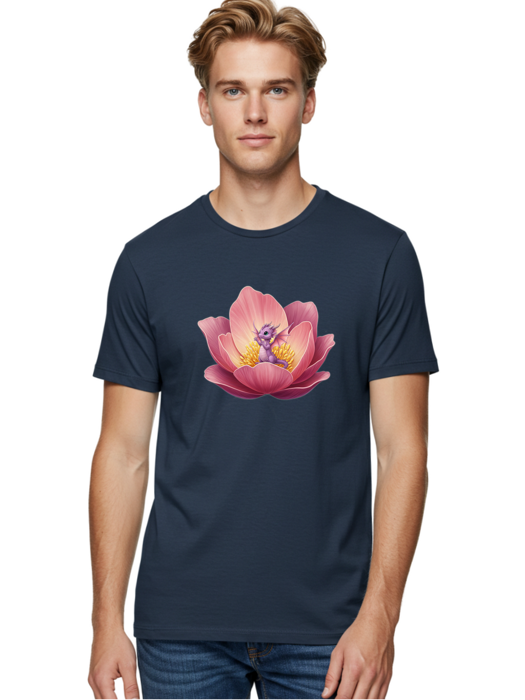 Lotus-Dragon-1 Men'S Graphic Tee, 100% Cotton, Comfortable Casual Summer Wear, Machine Washable, Vintage Camera, Old Camera, Antique Camera, Black Camera, Classic Photography, Photography Equipment, Nostalgic Device, Film Camera, Camera Art Bak835