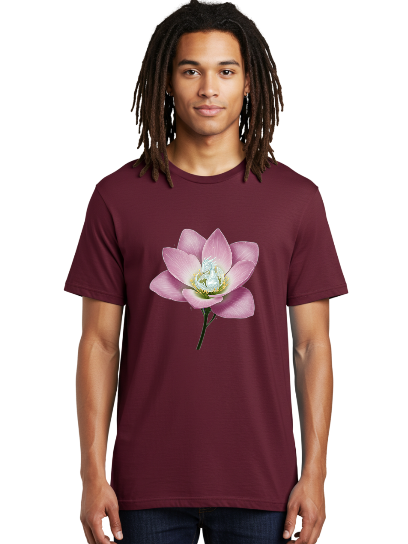 Lotus-Flower-1 Men'S Graphic Tee, 100% Cotton, Comfortable Casual Summer Wear, Machine Washable, Vintage Camera, Old Camera, Antique Camera, Black Camera, Classic Photography, Photography Equipment, Nostalgic Device, Film Camera, Camera Art Bak837