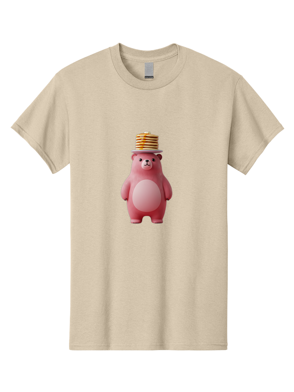 Lotus-Pink-Bear-Pancake Men'S Graphic Tee, 100% Cotton, Comfortable Casual Summer Wear, Machine Washable, Vintage Camera, Old Camera, Antique Camera, Black Camera, Classic Photography, Photography Equipment, Nostalgic Device, Film Camera, Bak845