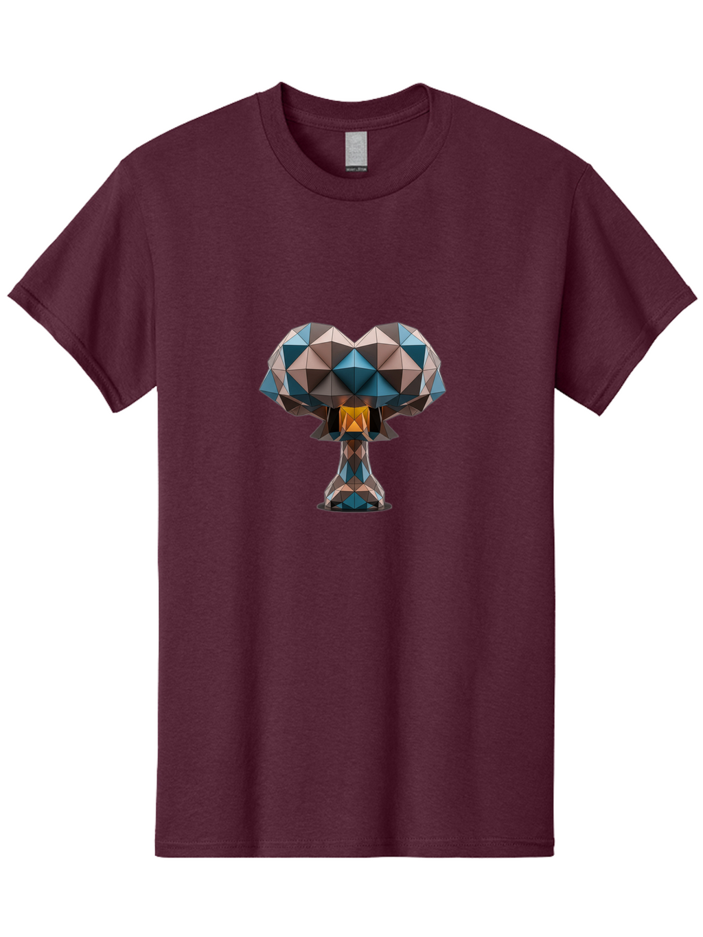 Low-Poly-Mushroom Men'S Graphic Tee, 100% Cotton, Comfortable Casual Summer Wear, Machine Washable, Vintage Camera, Old Camera, Antique Camera, Black Camera, Classic Photography, Photography Equipment, Nostalgic Device, Film Camera, Camera Art Bak848