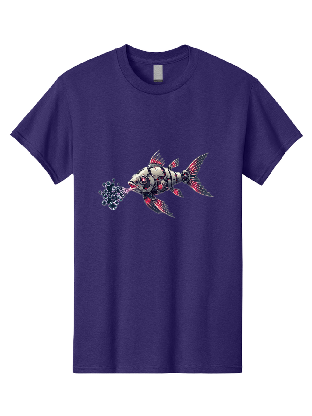 Mechanical-Fish-1 Men'S Graphic Tee, 100% Cotton, Comfortable Casual Summer Wear, Machine Washable, Vintage Camera, Old Camera, Antique Camera, Black Camera, Classic Photography, Photography Equipment, Nostalgic Device, Film Camera, Camera Art Bak856