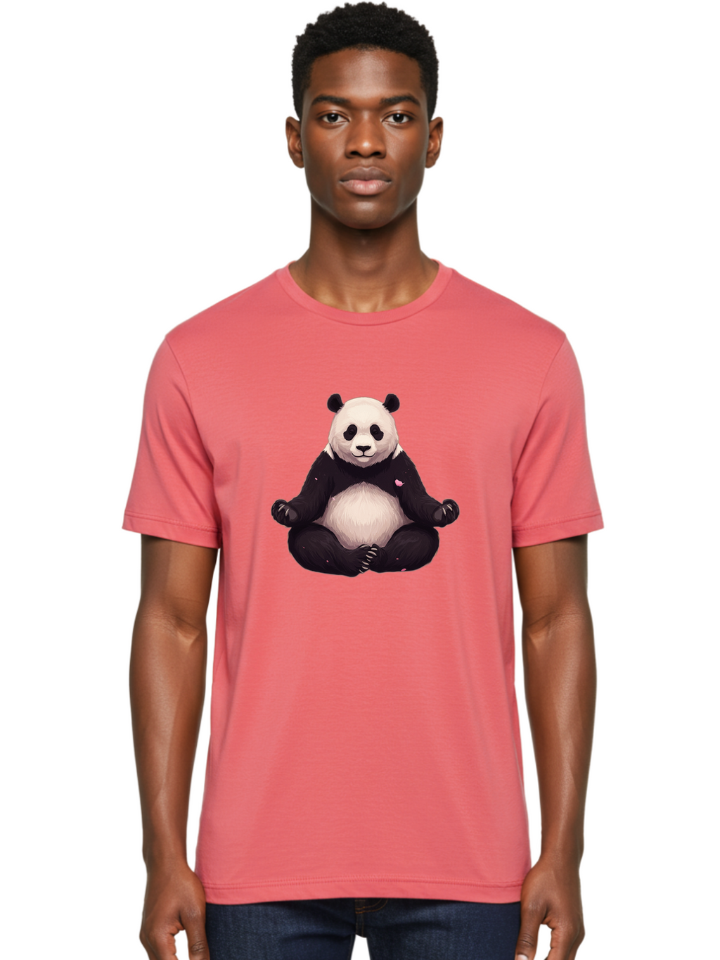 Meditating-Panda-2 Men'S Graphic Tee, 100% Cotton, Comfortable Casual Summer Wear, Machine Washable, Vintage Camera, Old Camera, Antique Camera, Black Camera, Classic Photography, Photography Equipment, Nostalgic Device, Film Camera, Bak861