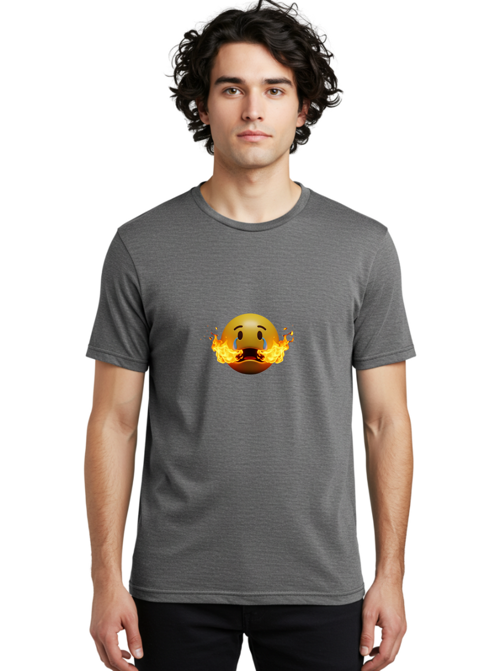 Melting-Face-Emoji-1 Men'S Graphic Tee, 100% Cotton, Comfortable Casual Summer Wear, Machine Washable, Vintage Camera, Old Camera, Antique Camera, Black Camera, Classic Photography, Photography Equipment, Nostalgic Device, Film Camera, Bak864