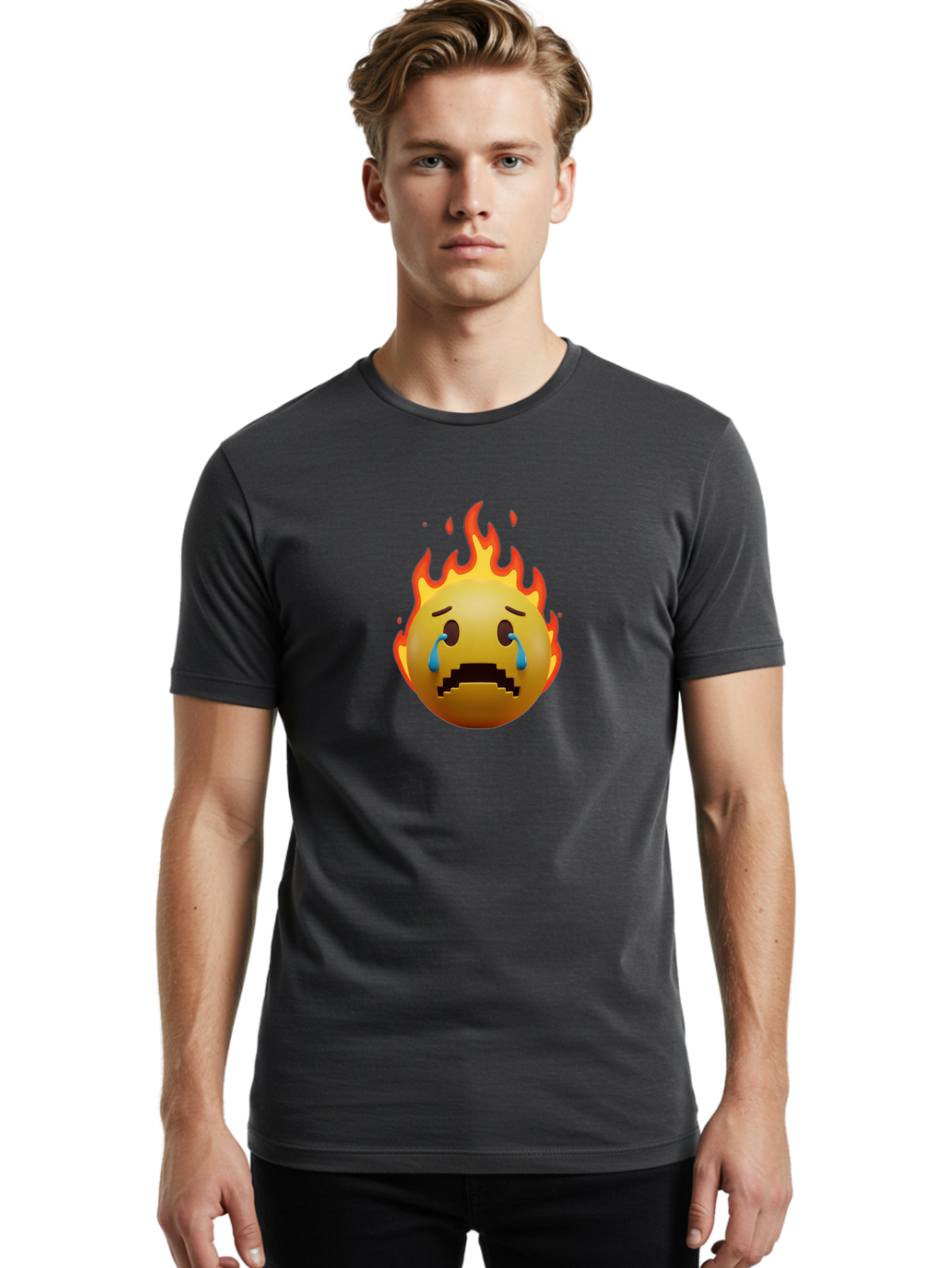 Melting-Face Men'S Graphic Tee, 100% Cotton, Comfortable Casual Summer Wear, Machine Washable, Vintage Camera, Old Camera, Antique Camera, Black Camera, Classic Photography, Photography Equipment, Nostalgic Device, Film Camera, Camera Art Bak869