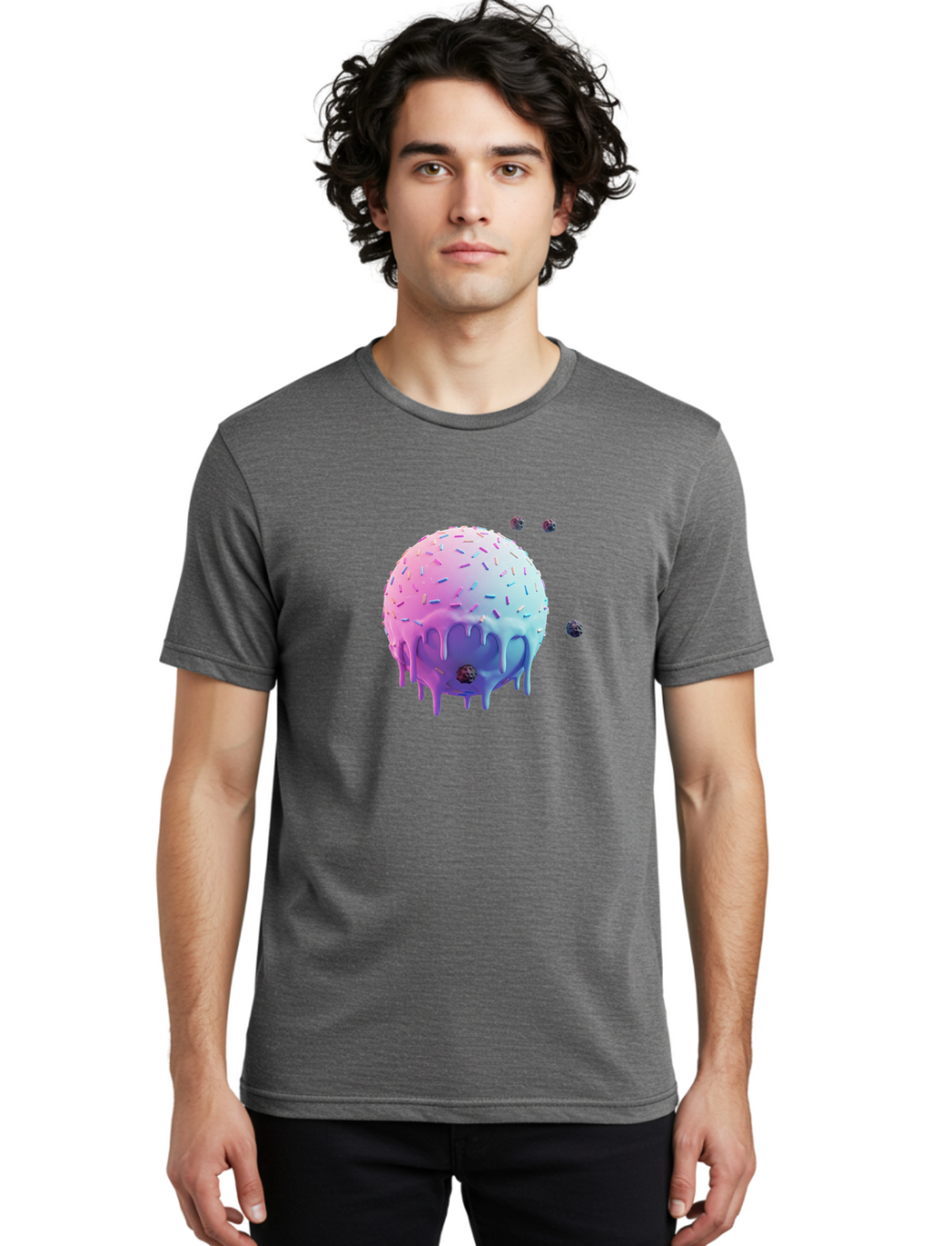 Melting-Ice-Cream Men'S Graphic Tee, 100% Cotton, Comfortable Casual Summer Wear, Machine Washable, Vintage Camera, Old Camera, Antique Camera, Black Camera, Classic Photography, Photography Equipment, Nostalgic Device, Film Camera, Camera Art Bak870