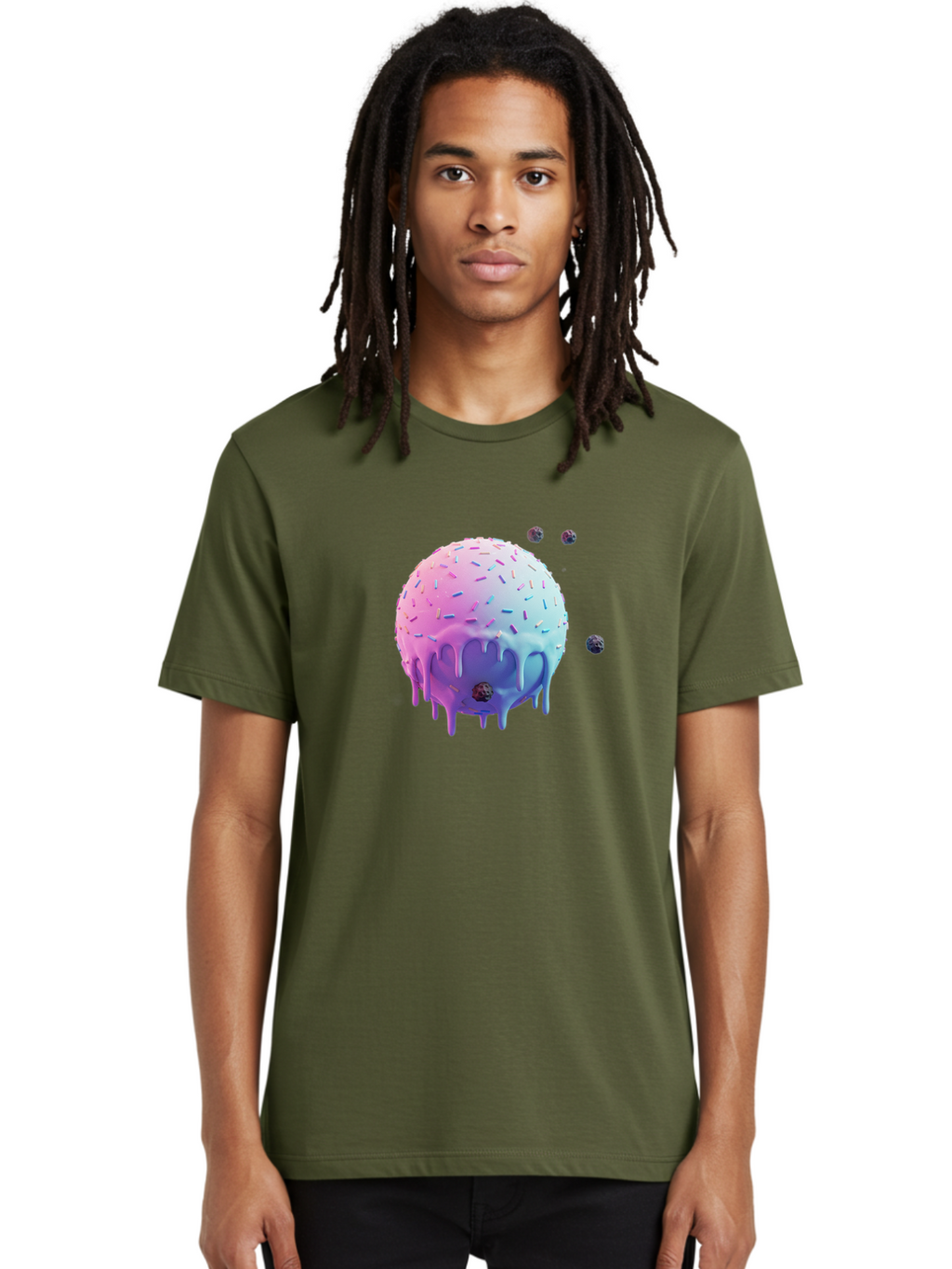 Melting-Ice-Cream Men'S Graphic Tee, 100% Cotton, Comfortable Casual Summer Wear, Machine Washable, Vintage Camera, Old Camera, Antique Camera, Black Camera, Classic Photography, Photography Equipment, Nostalgic Device, Film Camera, Camera Art Bak870