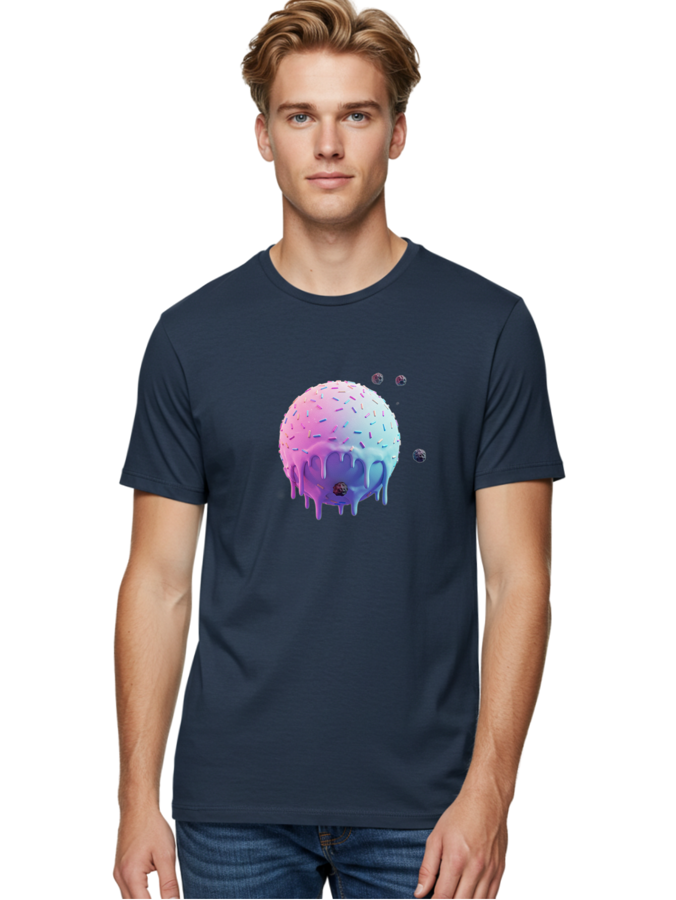 Melting-Ice-Cream Men'S Graphic Tee, 100% Cotton, Comfortable Casual Summer Wear, Machine Washable, Vintage Camera, Old Camera, Antique Camera, Black Camera, Classic Photography, Photography Equipment, Nostalgic Device, Film Camera, Camera Art Bak870