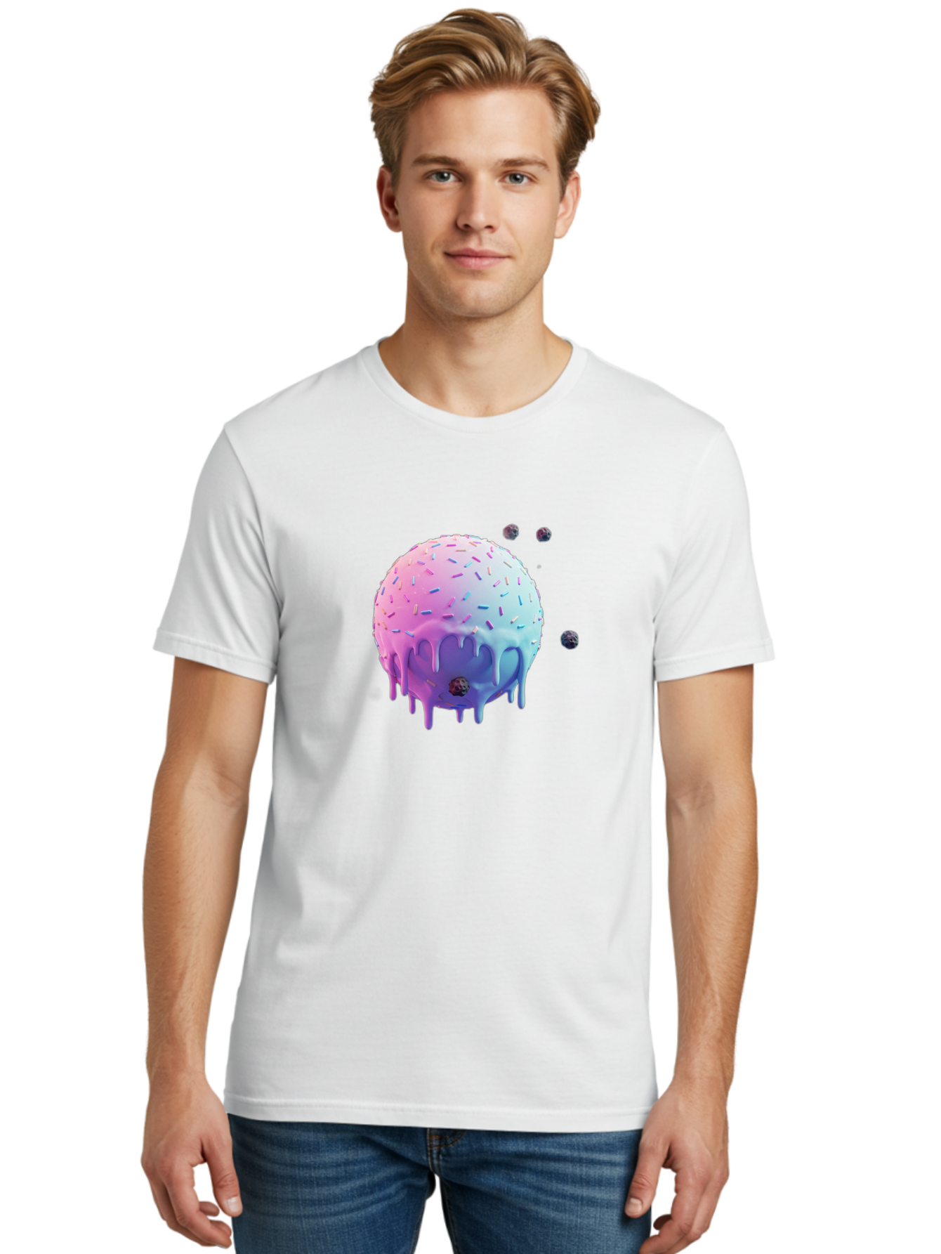 Melting-Ice-Cream Men'S Graphic Tee, 100% Cotton, Comfortable Casual Summer Wear, Machine Washable, Vintage Camera, Old Camera, Antique Camera, Black Camera, Classic Photography, Photography Equipment, Nostalgic Device, Film Camera, Camera Art Bak870
