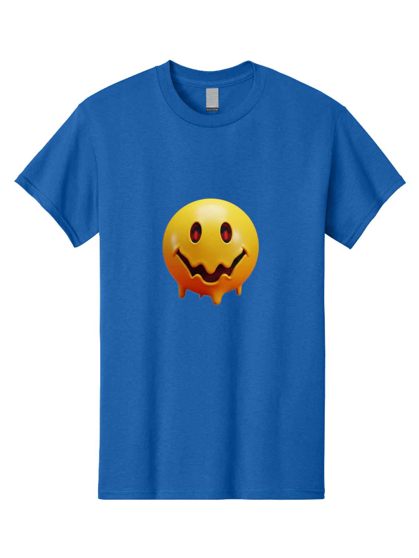 Melting-Smiley-Face Men'S Graphic Tee, 100% Cotton, Comfortable Casual Summer Wear, Machine Washable, Vintage Camera, Old Camera, Antique Camera, Black Camera, Classic Photography, Photography Equipment, Nostalgic Device, Film Camera, Bak874