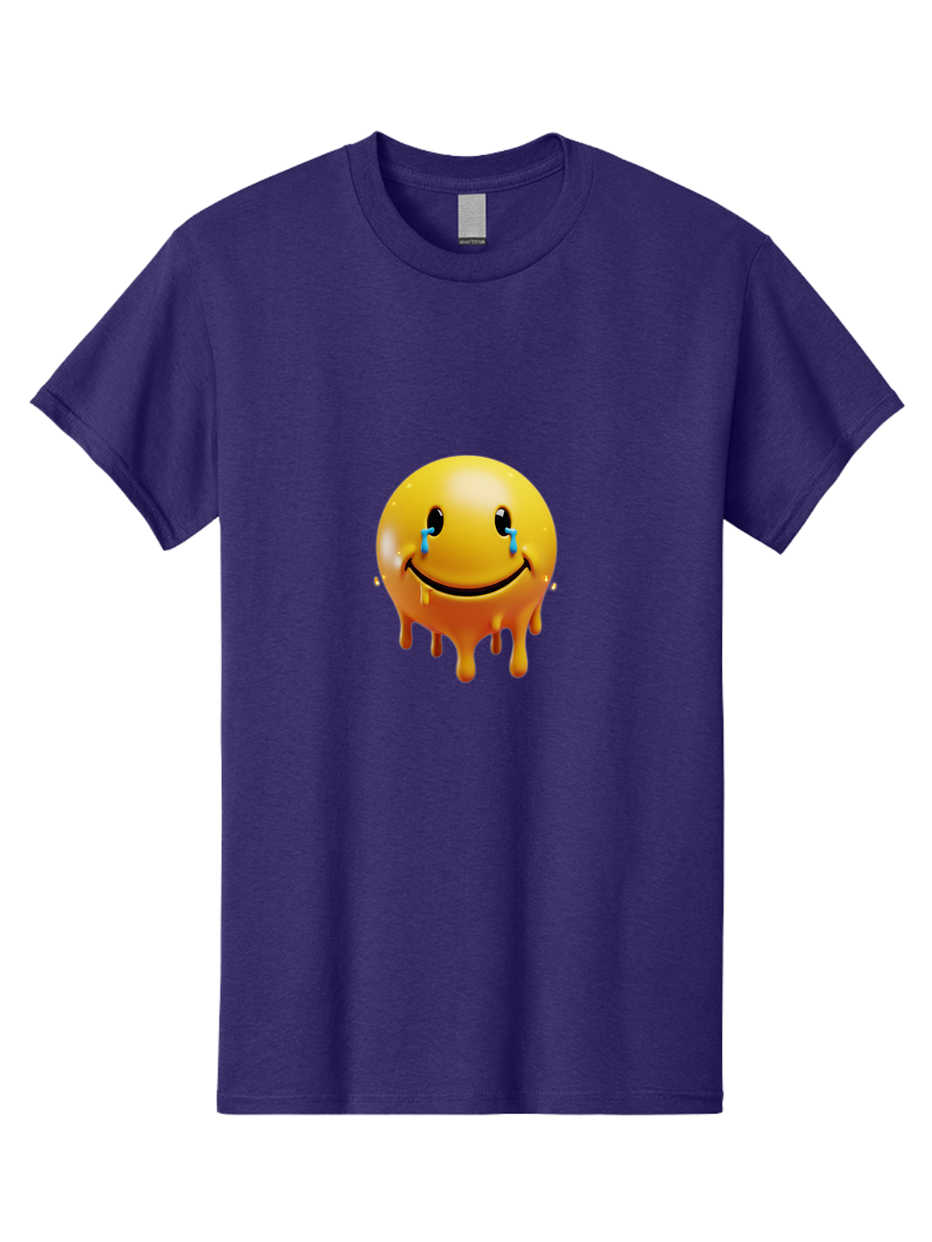Melting-Smiley Men'S Graphic Tee, 100% Cotton, Comfortable Casual Summer Wear, Machine Washable, Vintage Camera, Old Camera, Antique Camera, Black Camera, Classic Photography, Photography Equipment, Nostalgic Device, Film Camera, Camera Art Bak875
